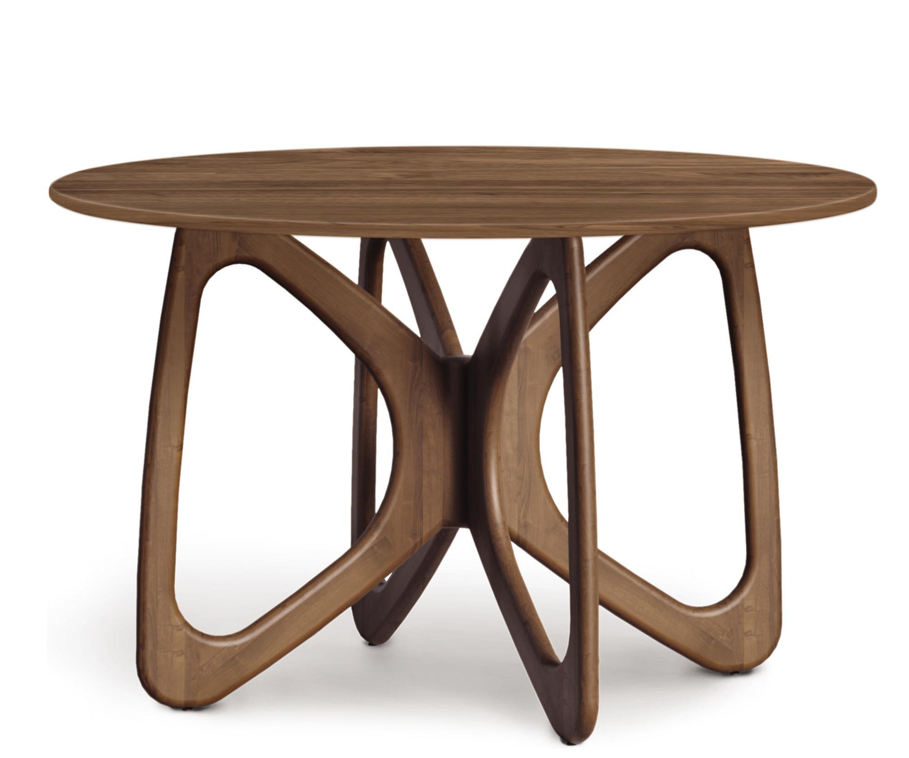 Butterfly 48" Round Table in Walnut