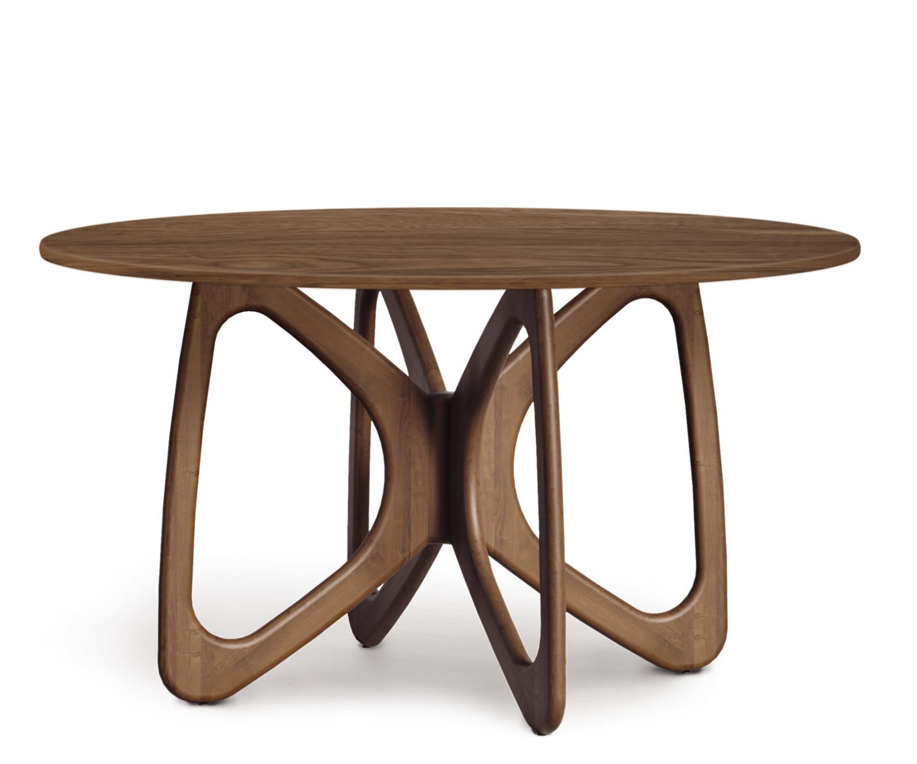 Butterfly 54" Round Table in Walnut