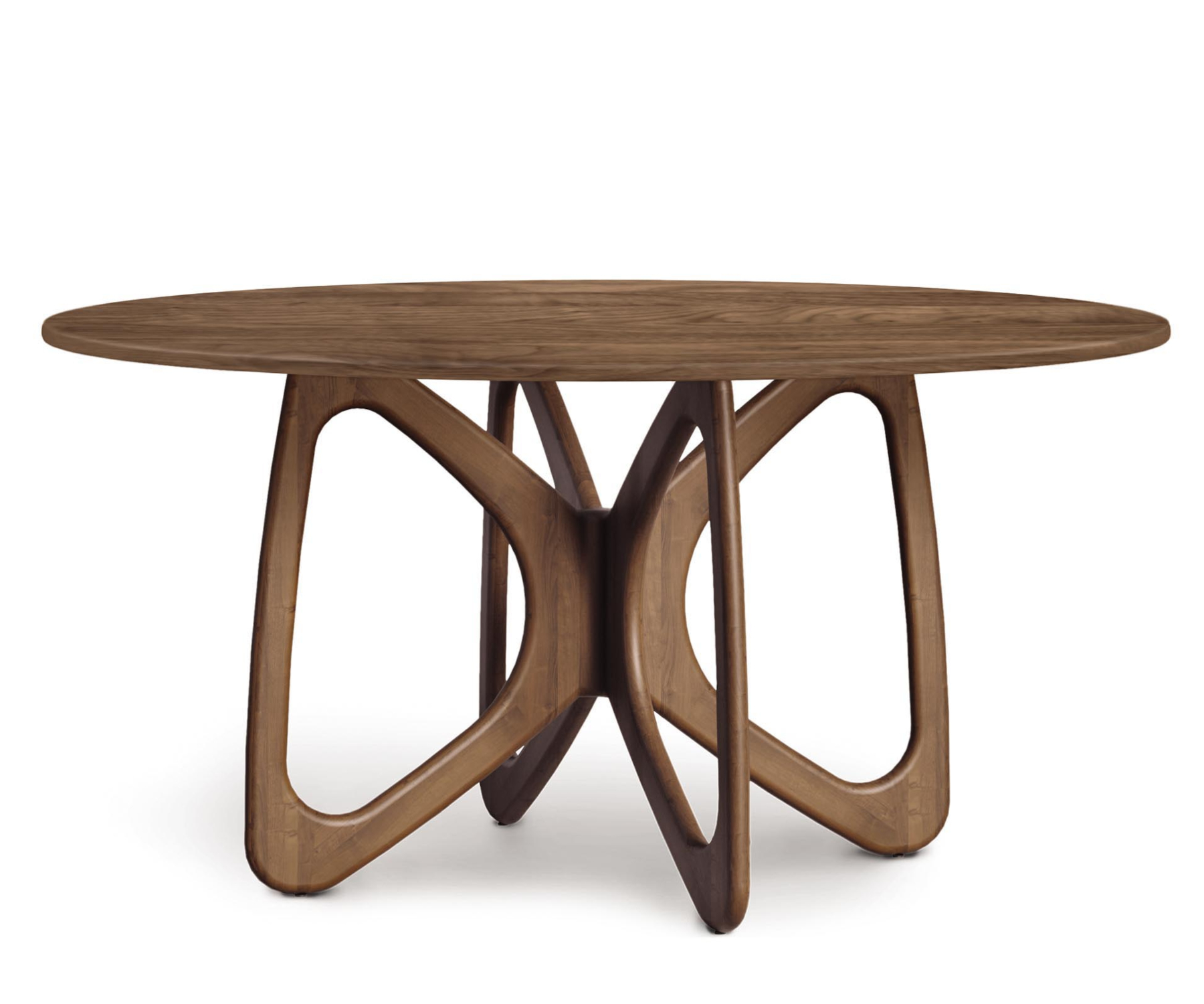Butterfly 60" Round Table in Walnut