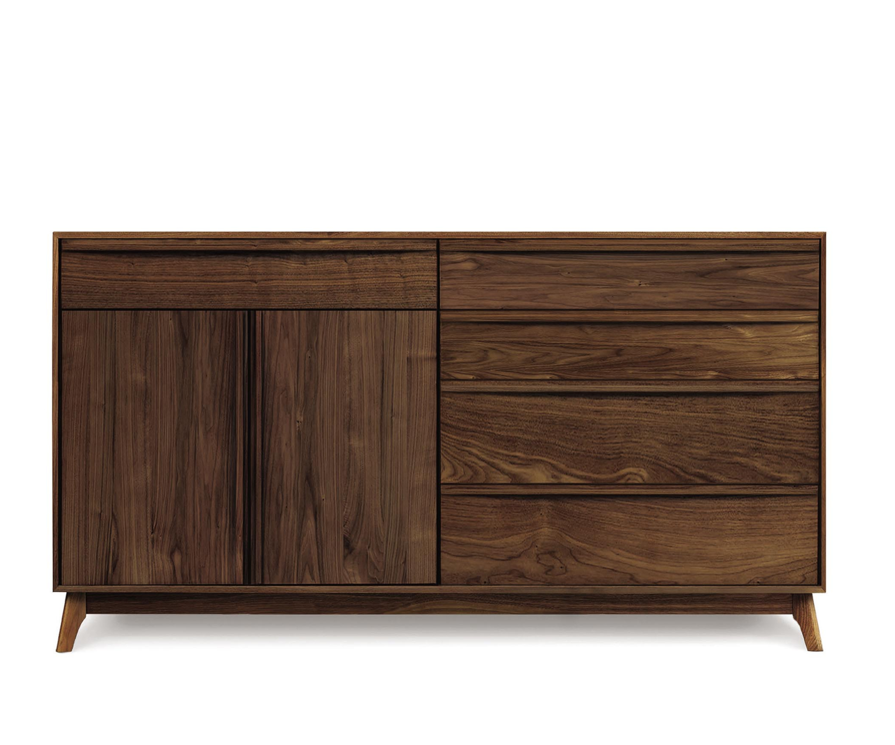 Copeland Catalina 4-Drawer Right, 1-Drawer over 2-Doors Left in Walnut