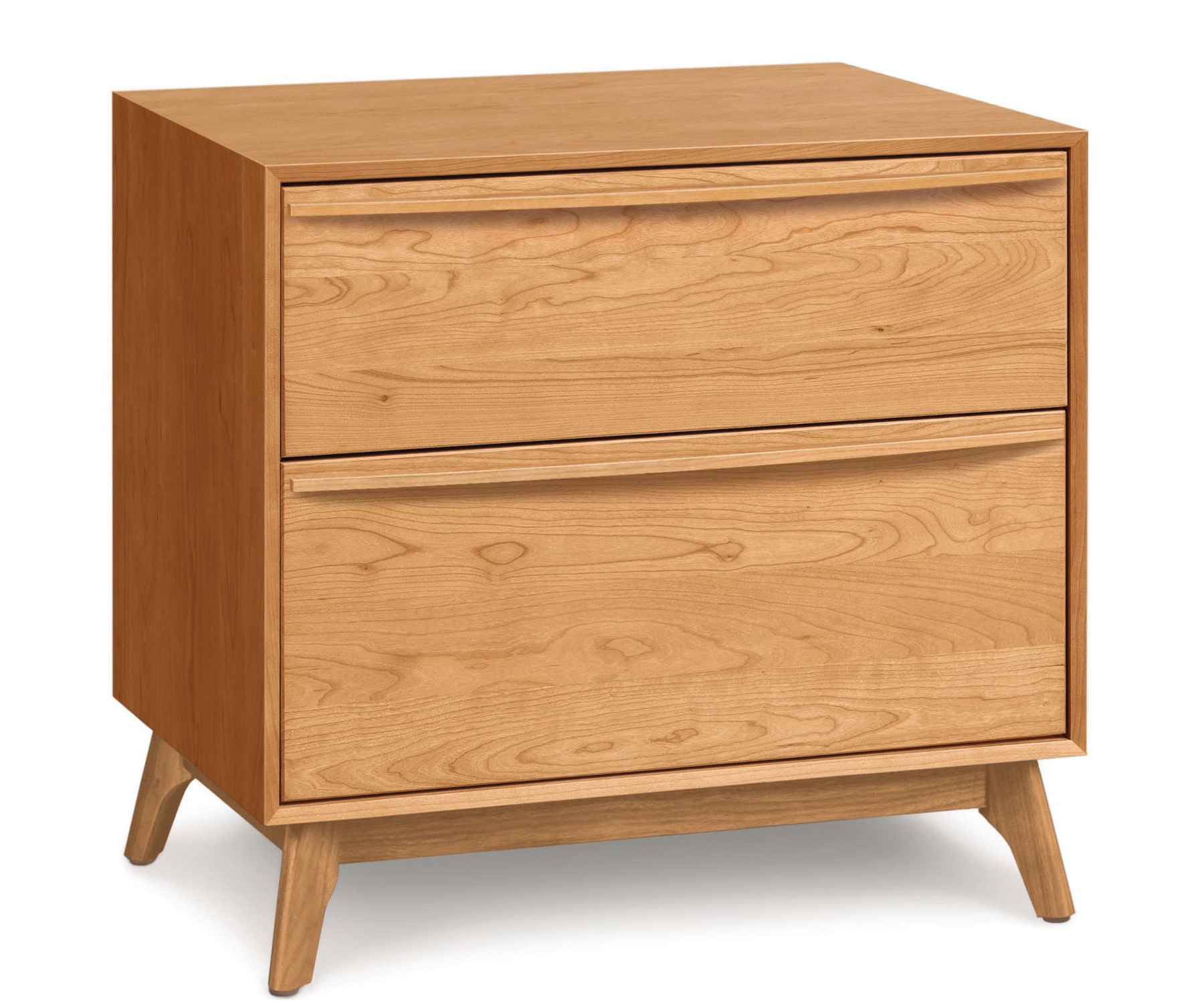 Catalina 2-Drawer Nightstand in Cherry