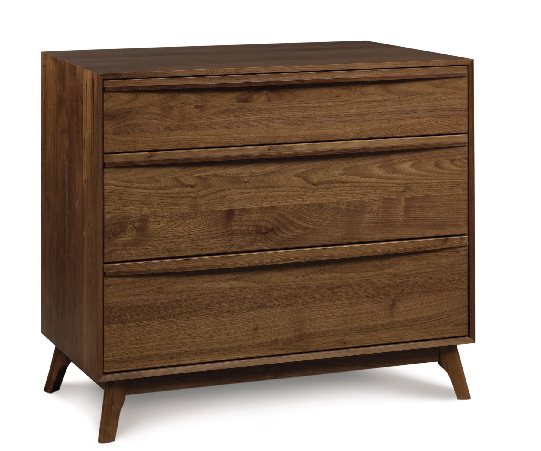 Catalina 3-Drawer Chest in Walnut