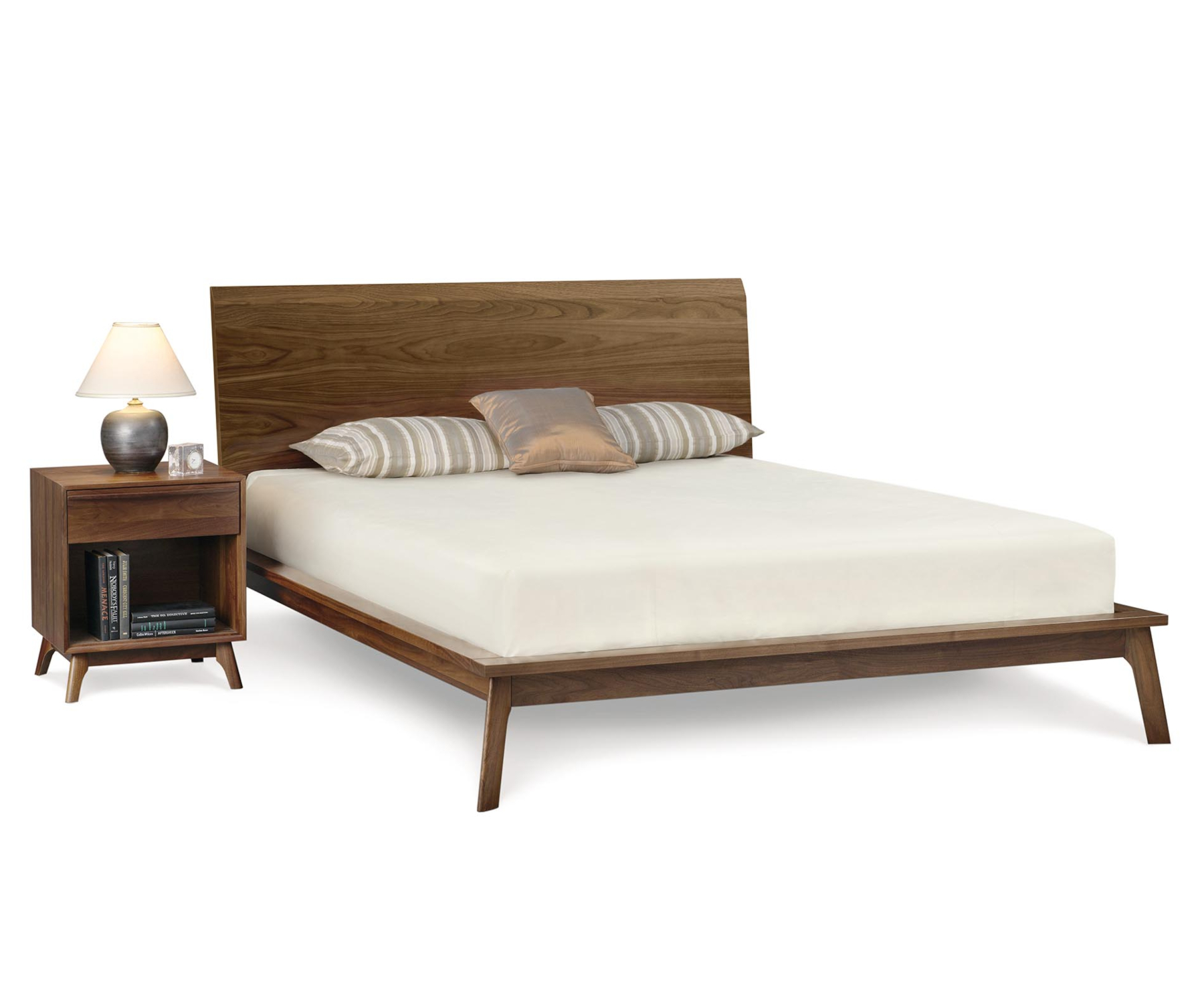 Catalina Panel Bed in Walnut