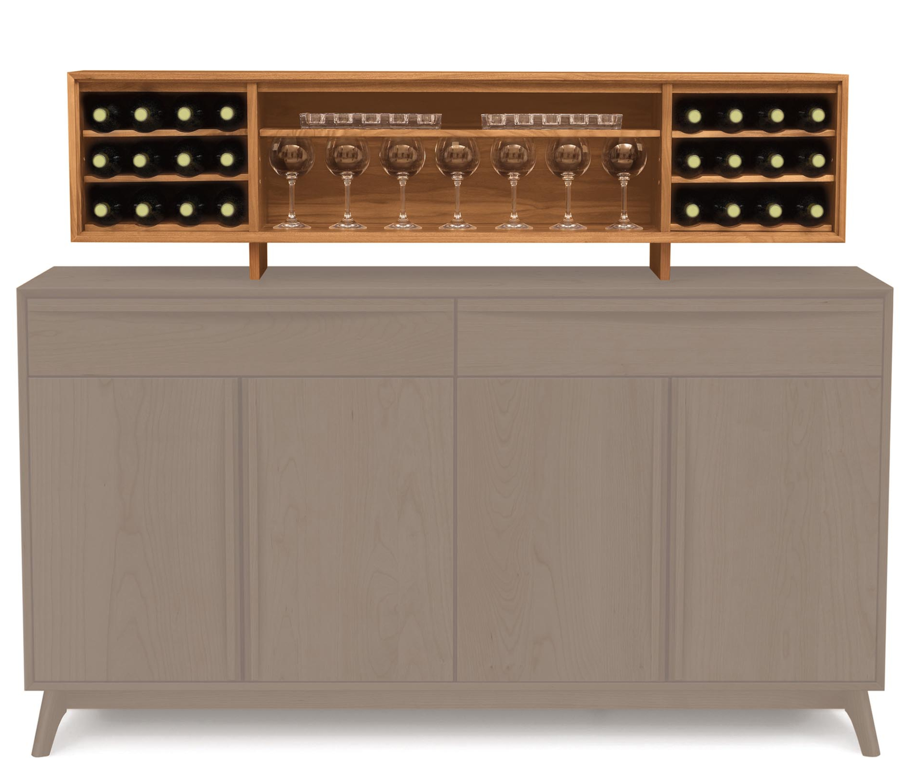 Catalina 16" Hutch in Cherry
