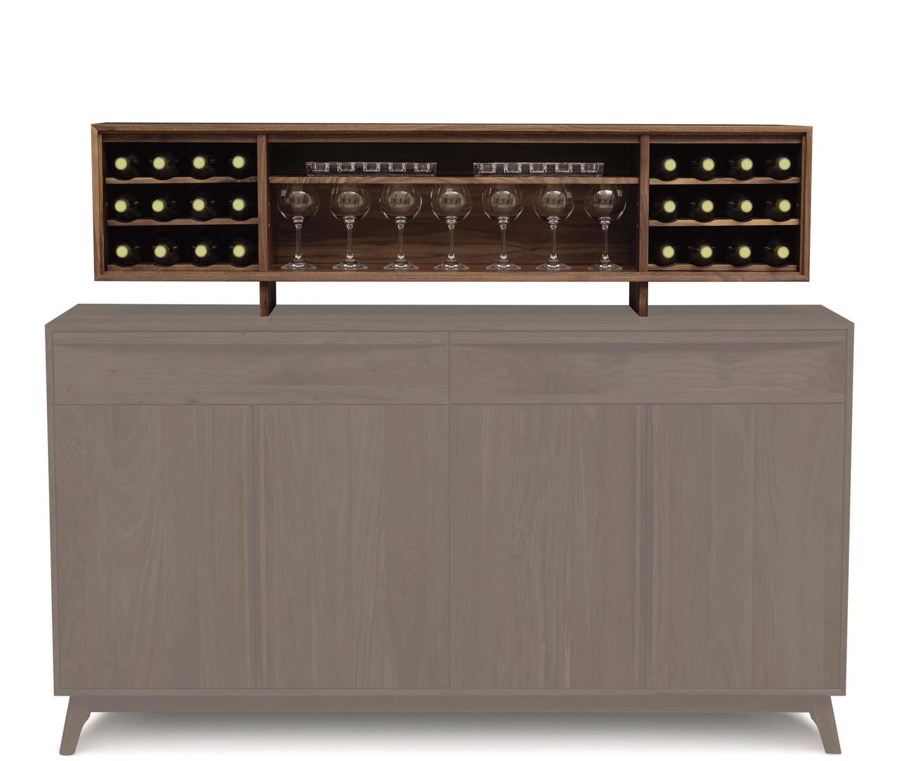 Catalina 16" Hutch in Walnut
