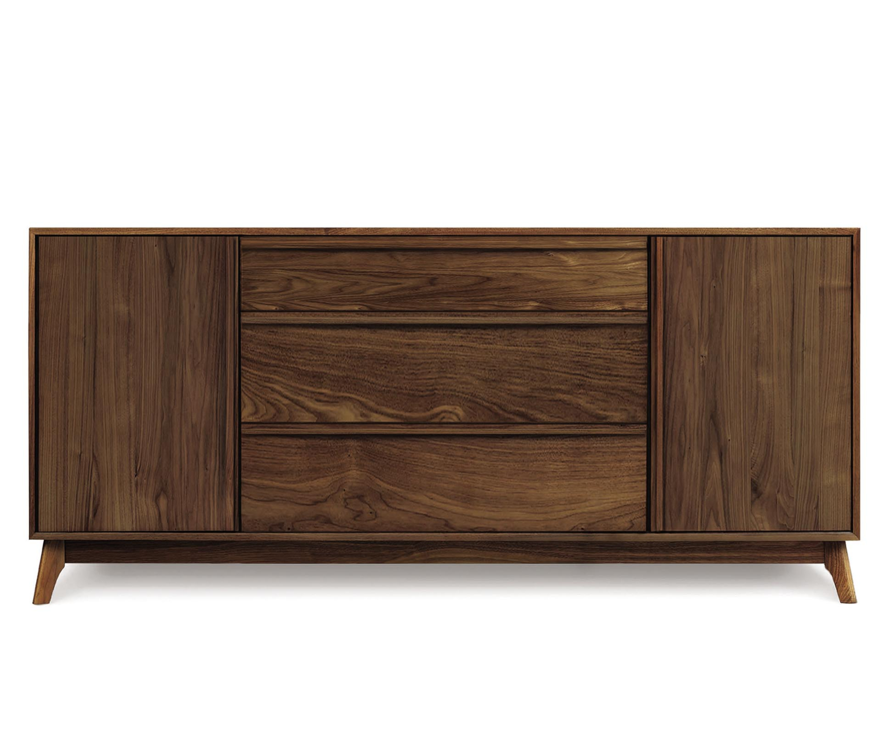 Catalina 3-Drawer in Center and 1-Door either side Buffet in Walnut