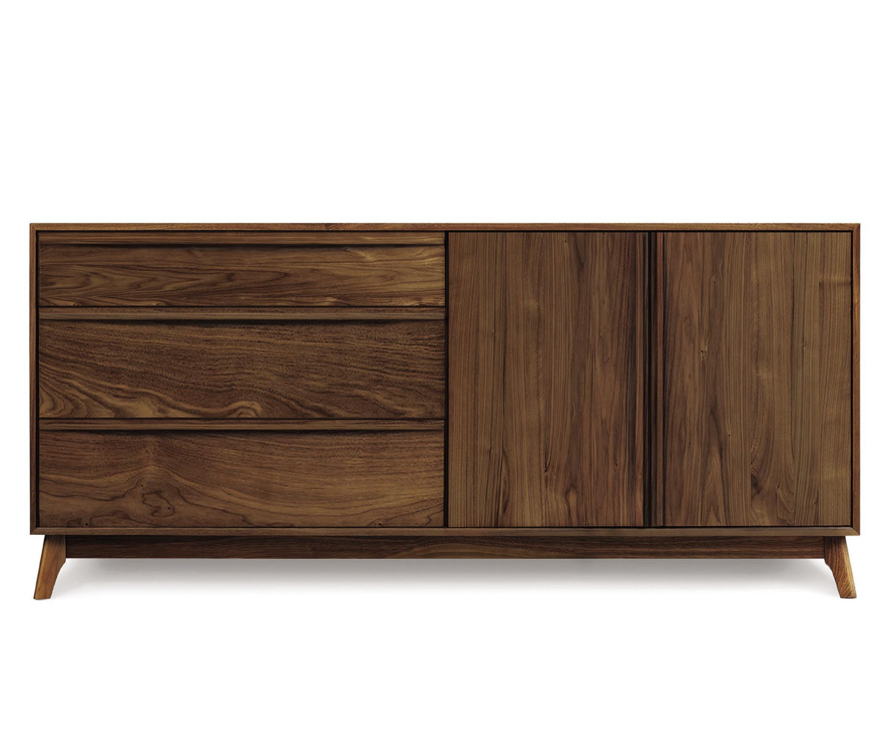 Catalina 3-Drawers Left and 2-Door Right Buffet in Walnut