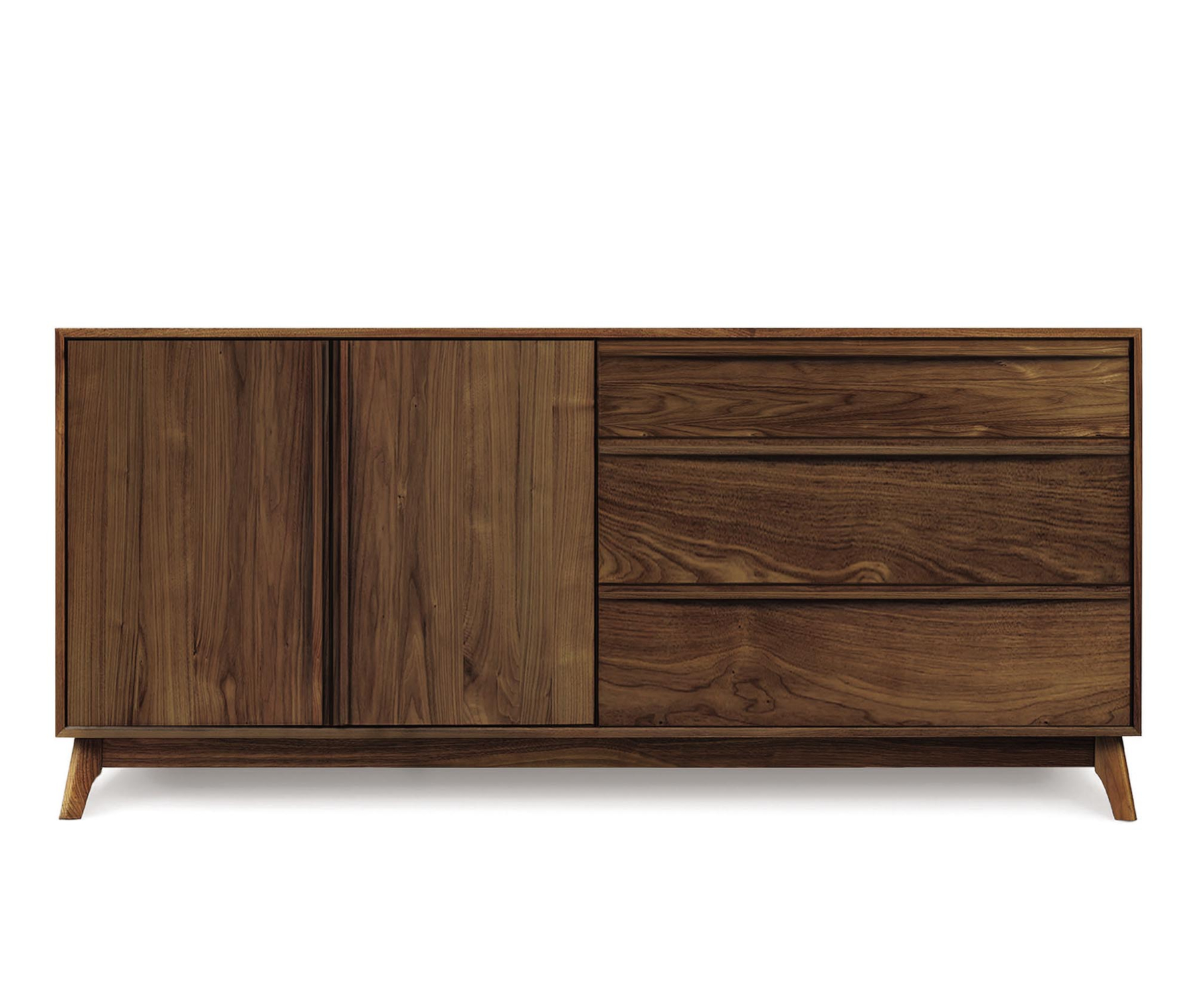 Catalina 3-Drawers Right and 2-Doors Left Buffet in Walnut