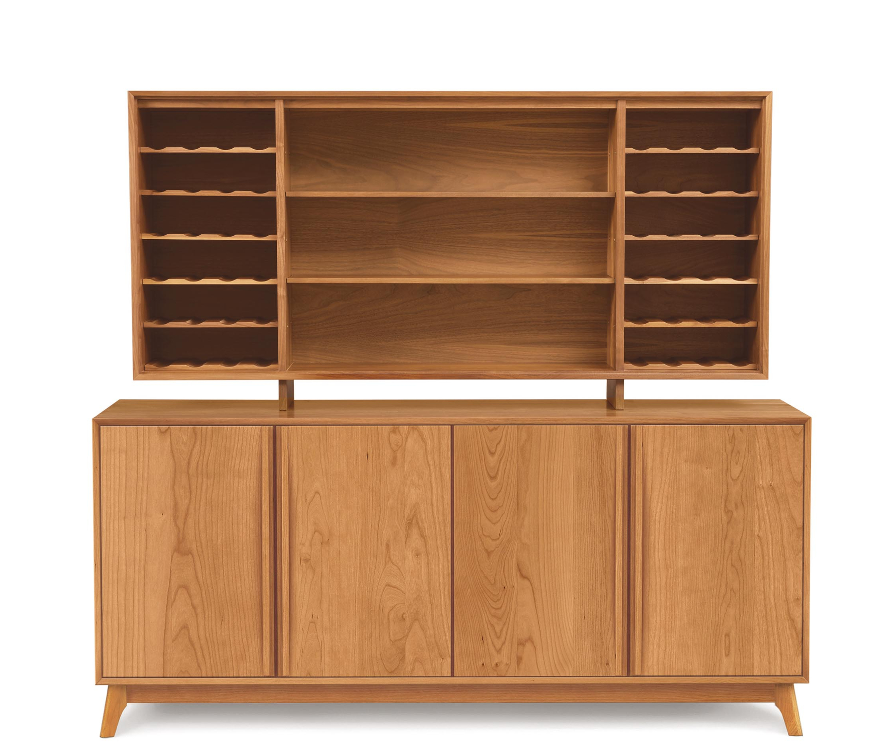 Catalina 4-Door Buffet with 30" Hutch in Cherry