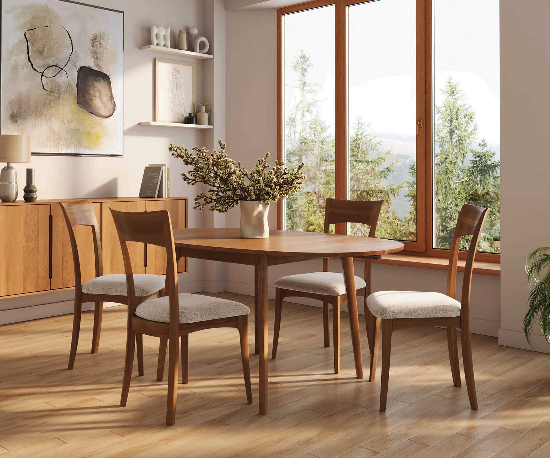 Catalina Drop Leaf Table in Cherry with Drop Open