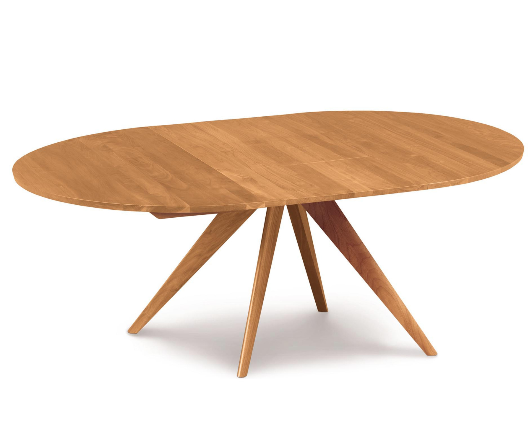 Catalina Round Extension Table in Cherry - Open