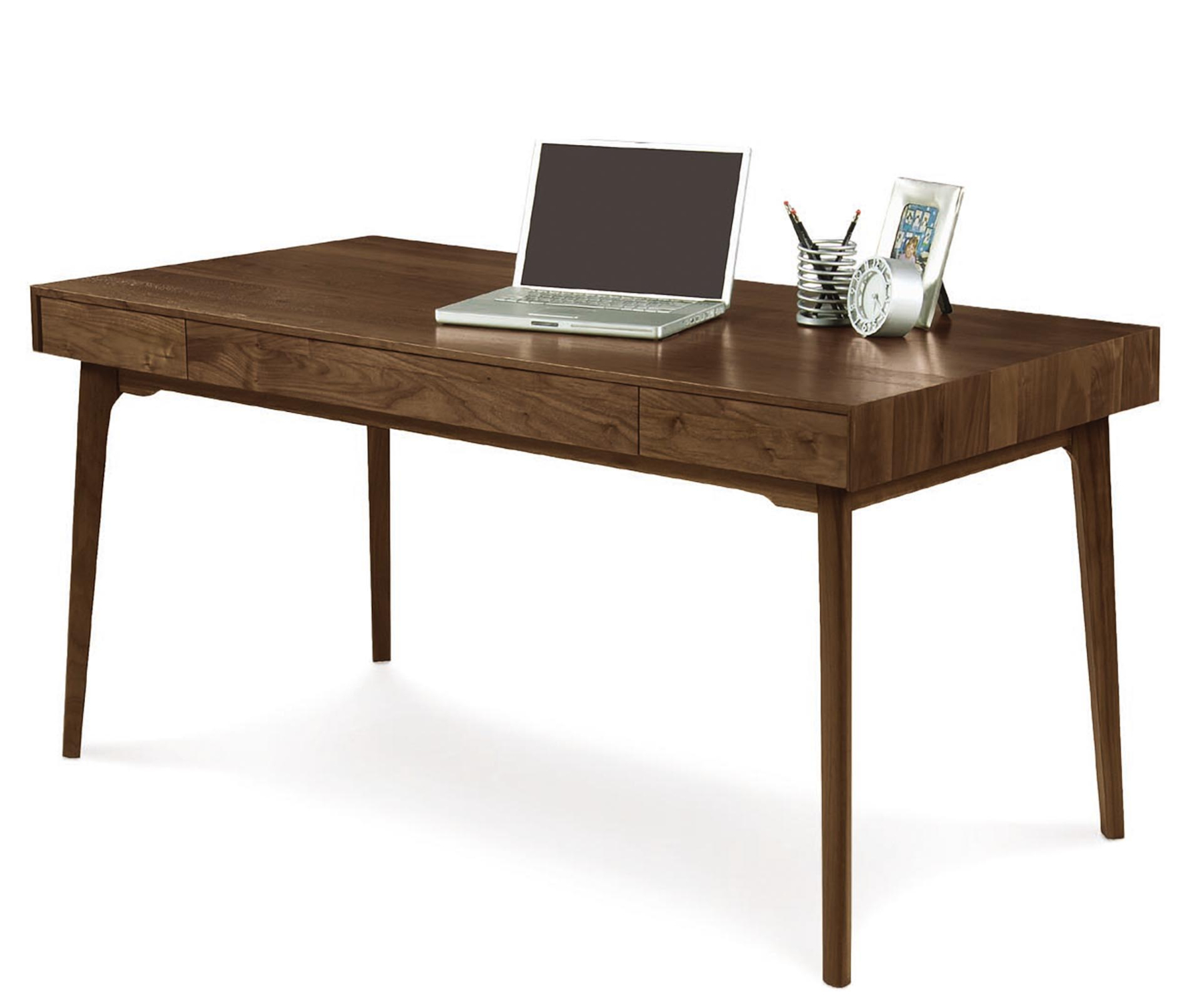 Catalina 30" x 60" Desk with Keyboard Tray in Walnut