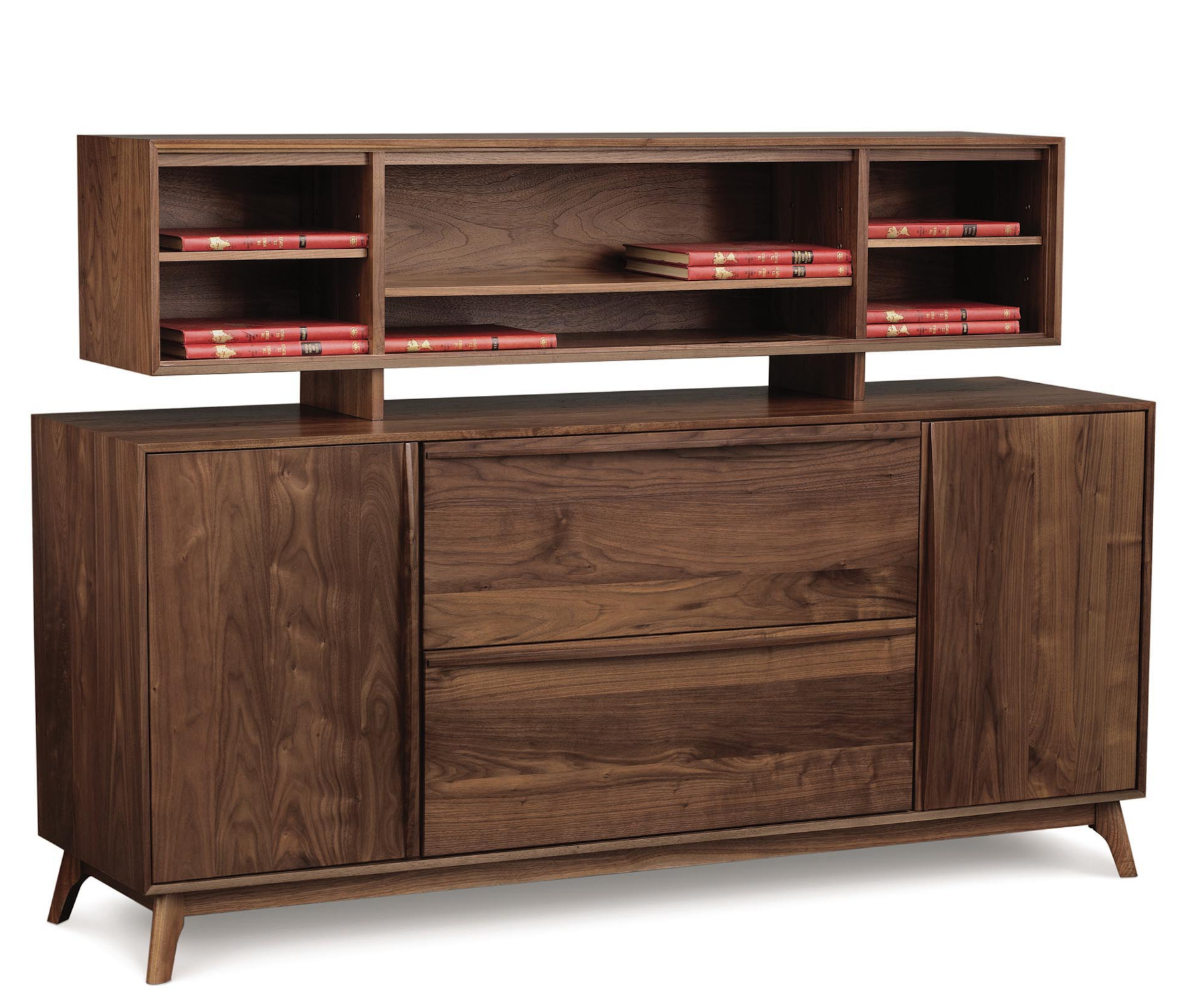 Catalina File Credenza with Organizer in Walnut (sold separately)