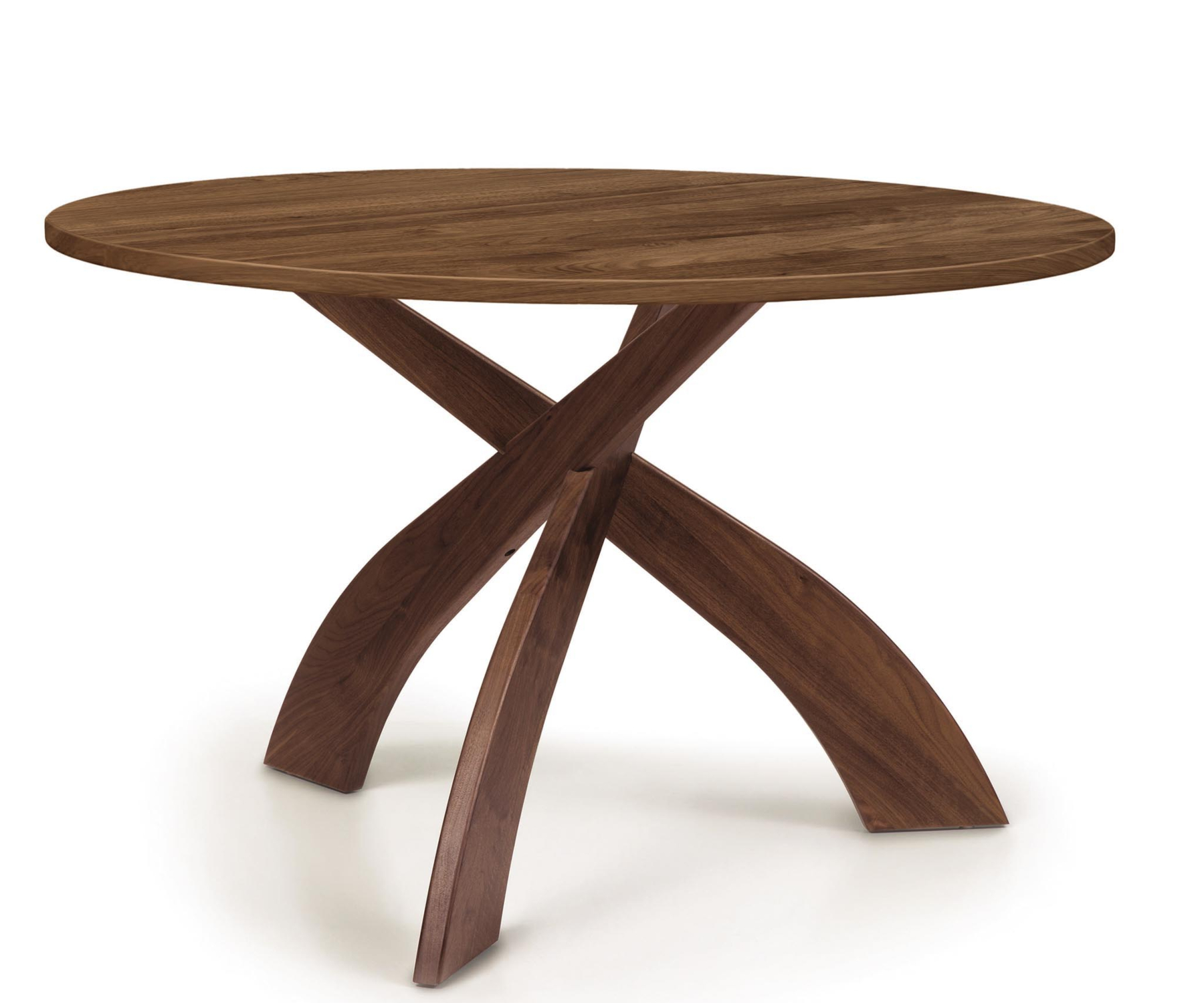 Entwine 48" Round Table in Walnut