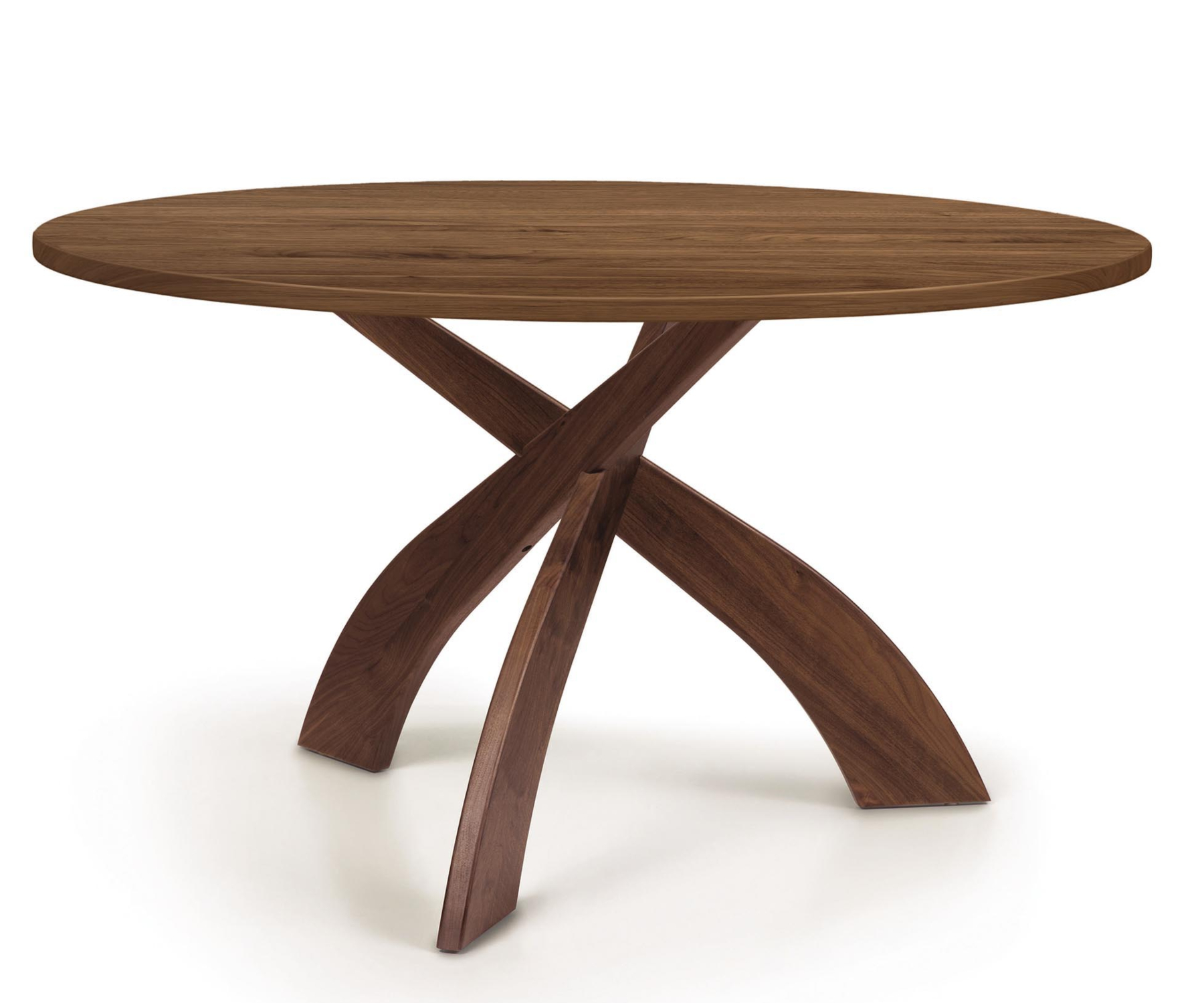Entwine 54" Round Table in Walnut