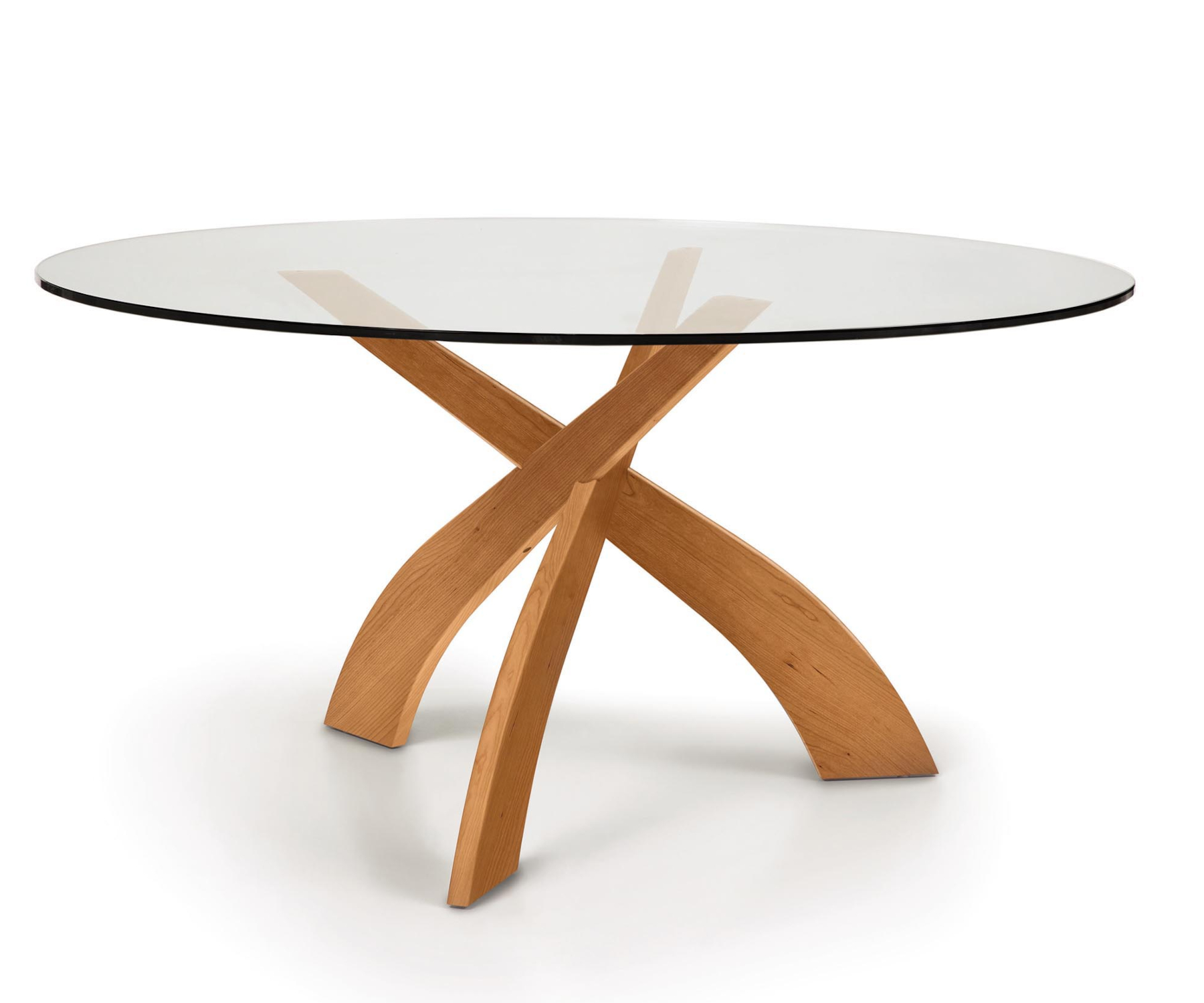 Entwine 60" Round Glass Top Table