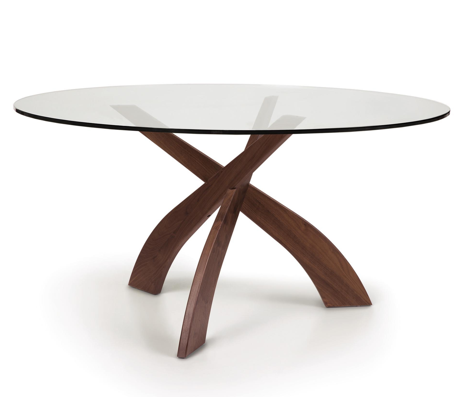 Entwine 60" Round Glass Top Table