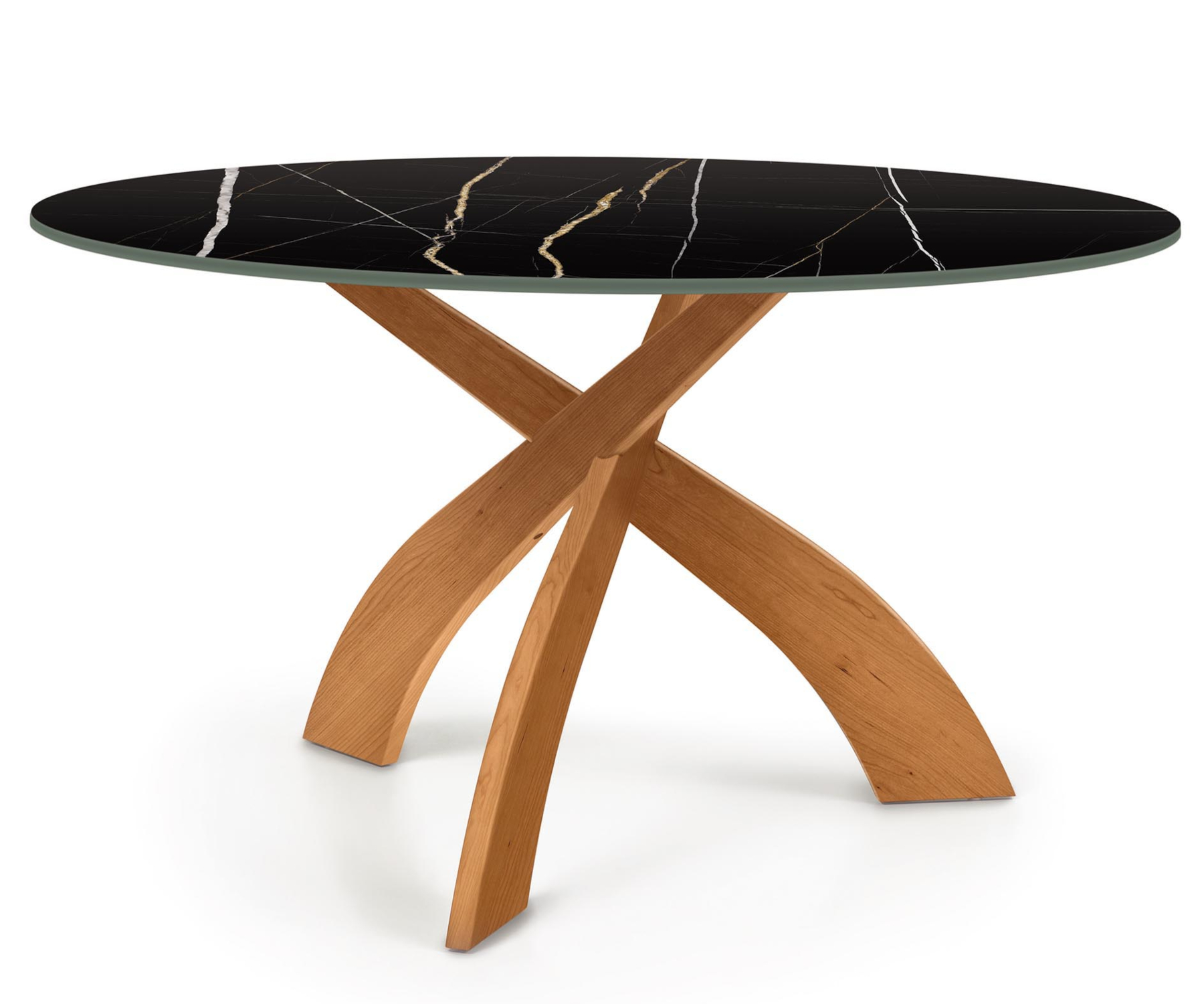 Entwine 54" Cherry Table with Sahara Noir Sintered Stone Top
