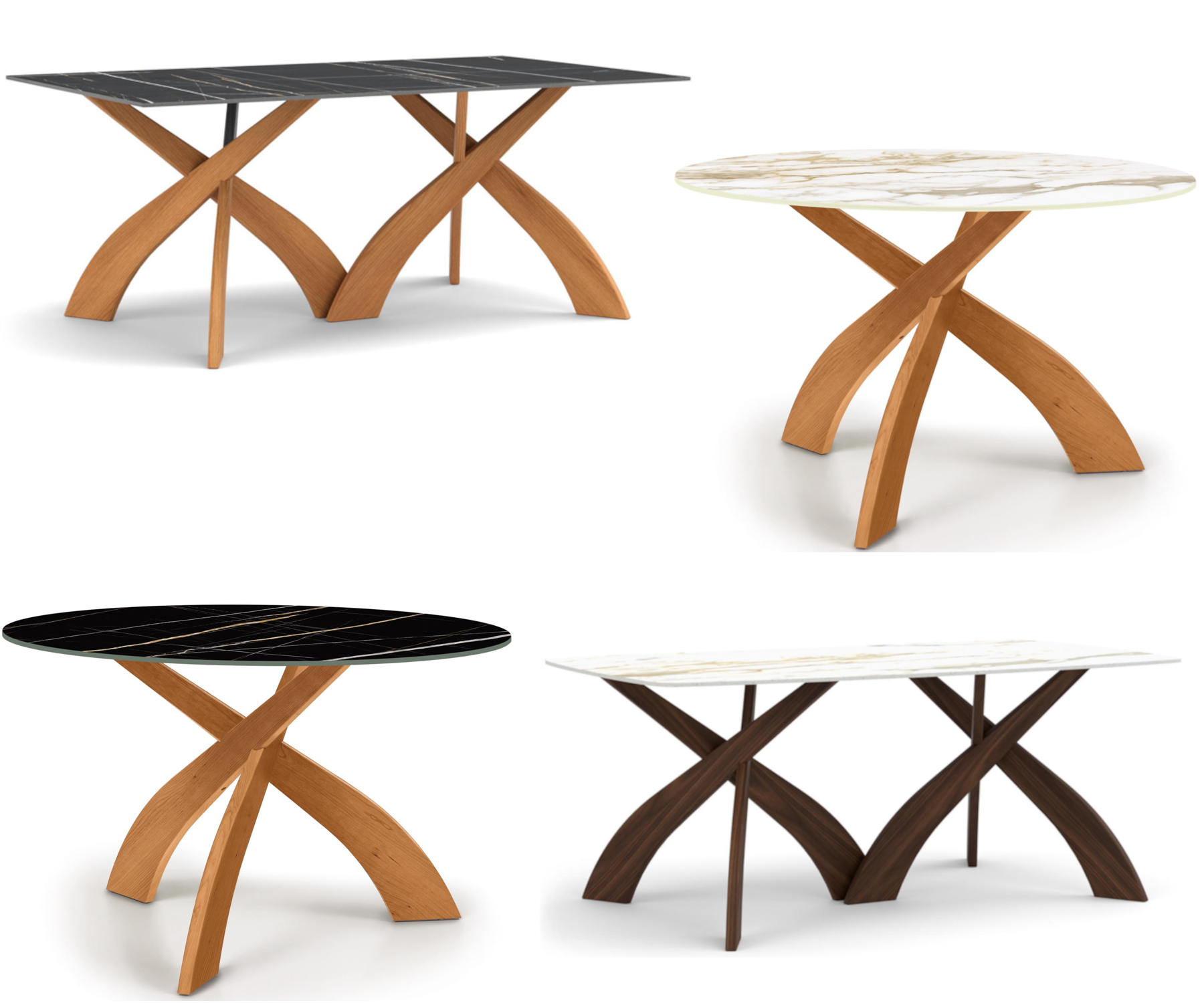 Entwine Sintered Stone Top Tables by Copeland