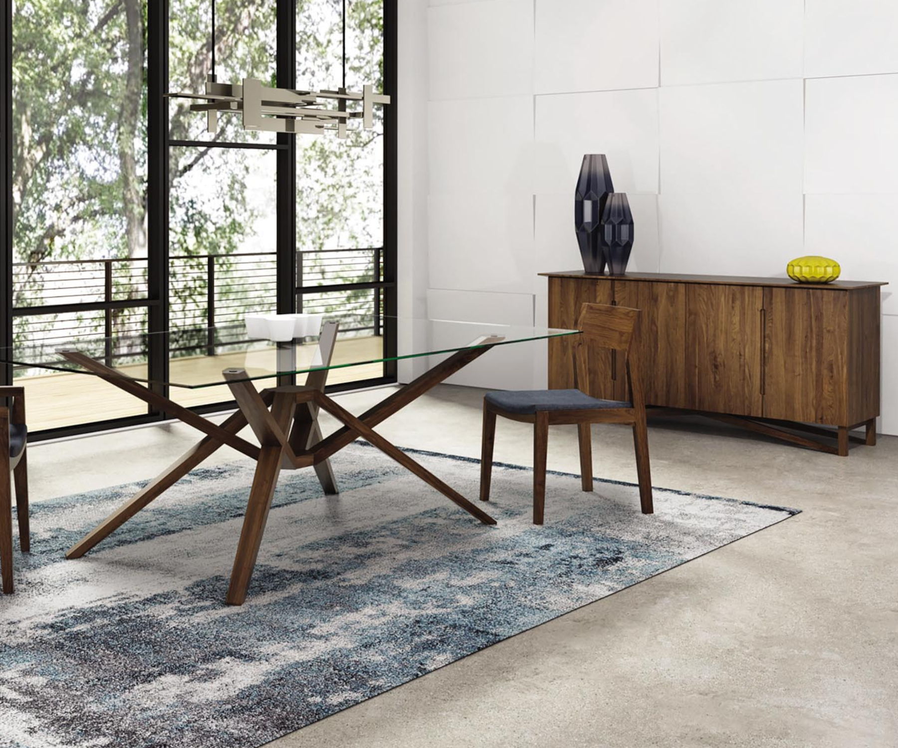 Exeter Buffet in Walnut with Exeter Table