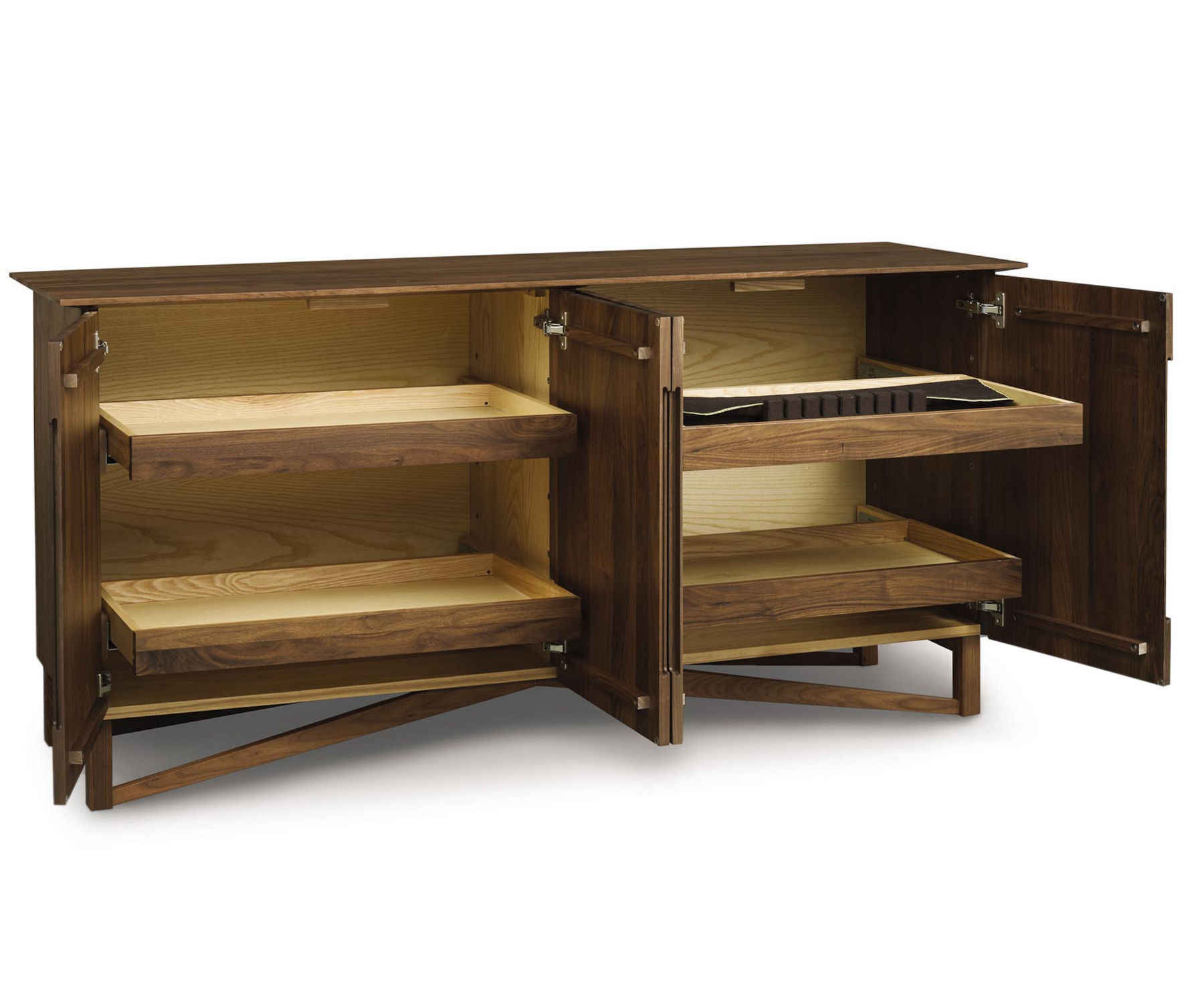 Exeter Buffet in Walnut - Open