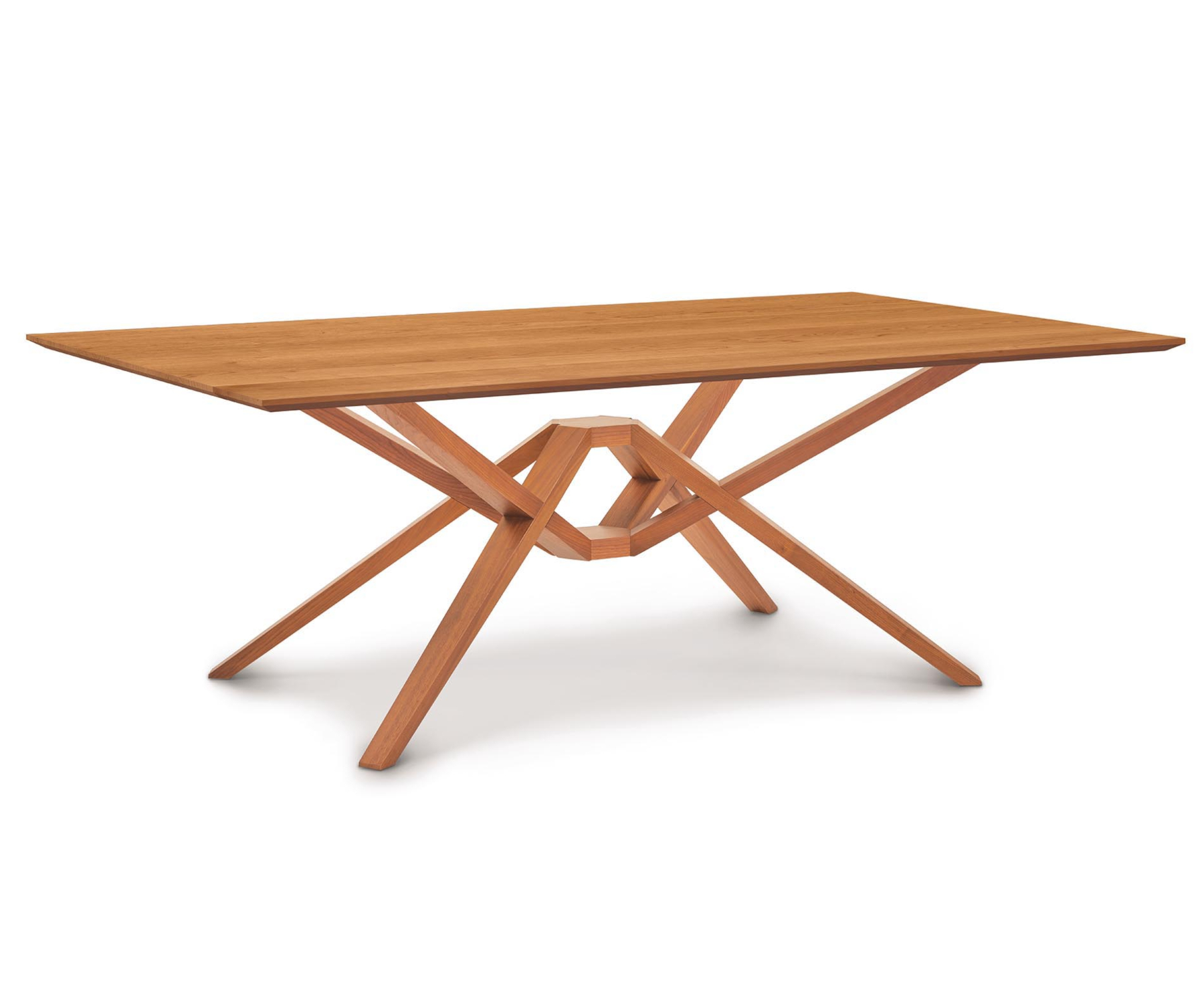 Exeter 48" x 84" Fixed Top Table in Cherry