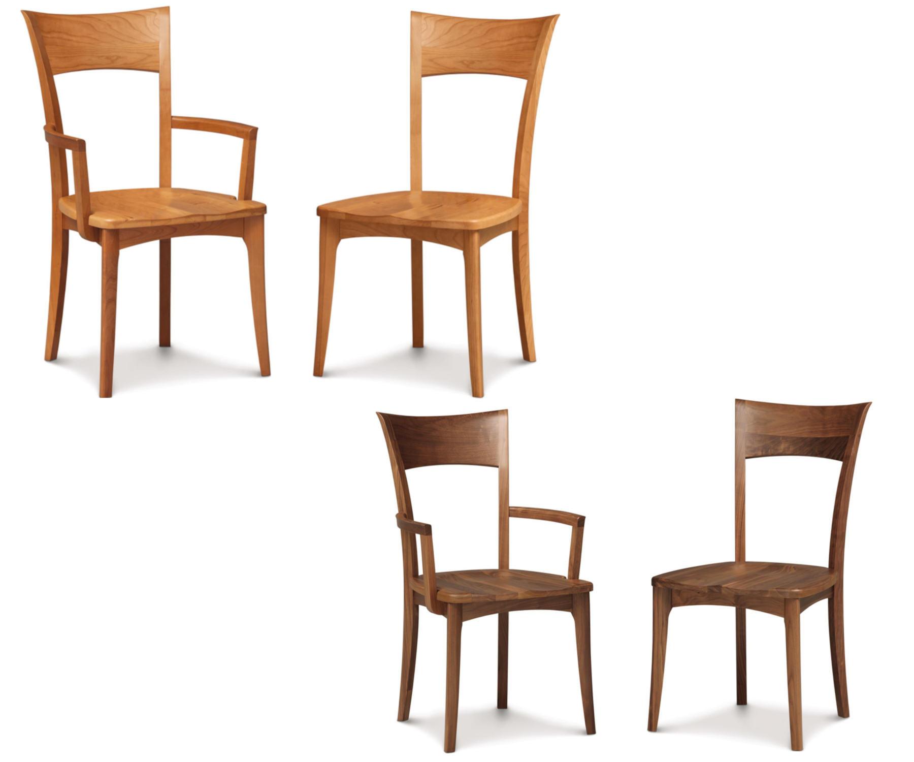 Ingrid Chairs with Wood Seat by Copeland