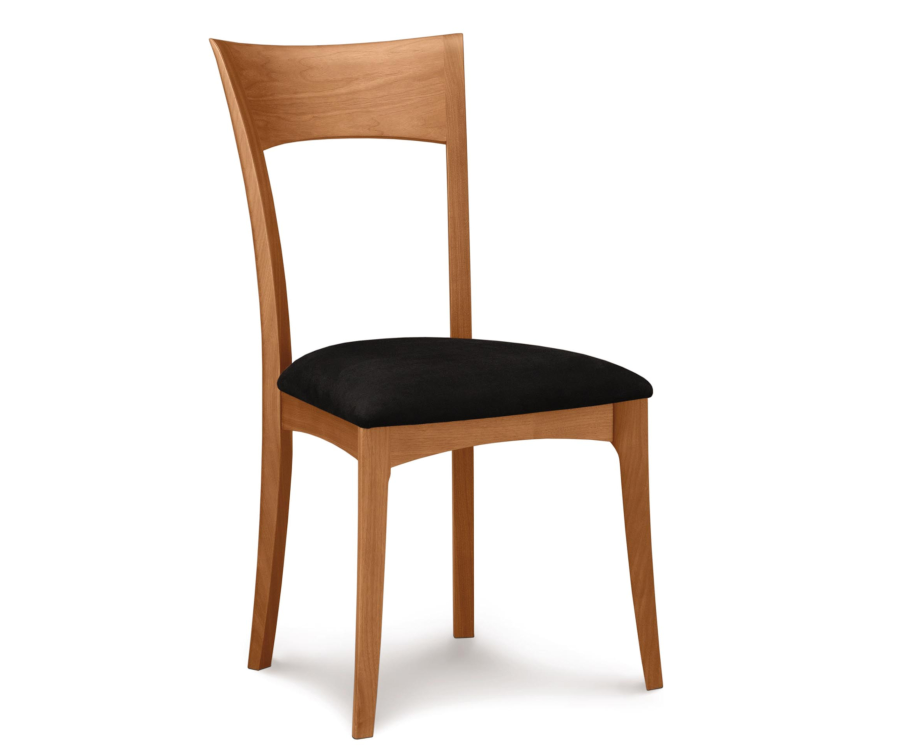 Ingrid Side Chair in Cherry with Onyx Upholstered Seat
