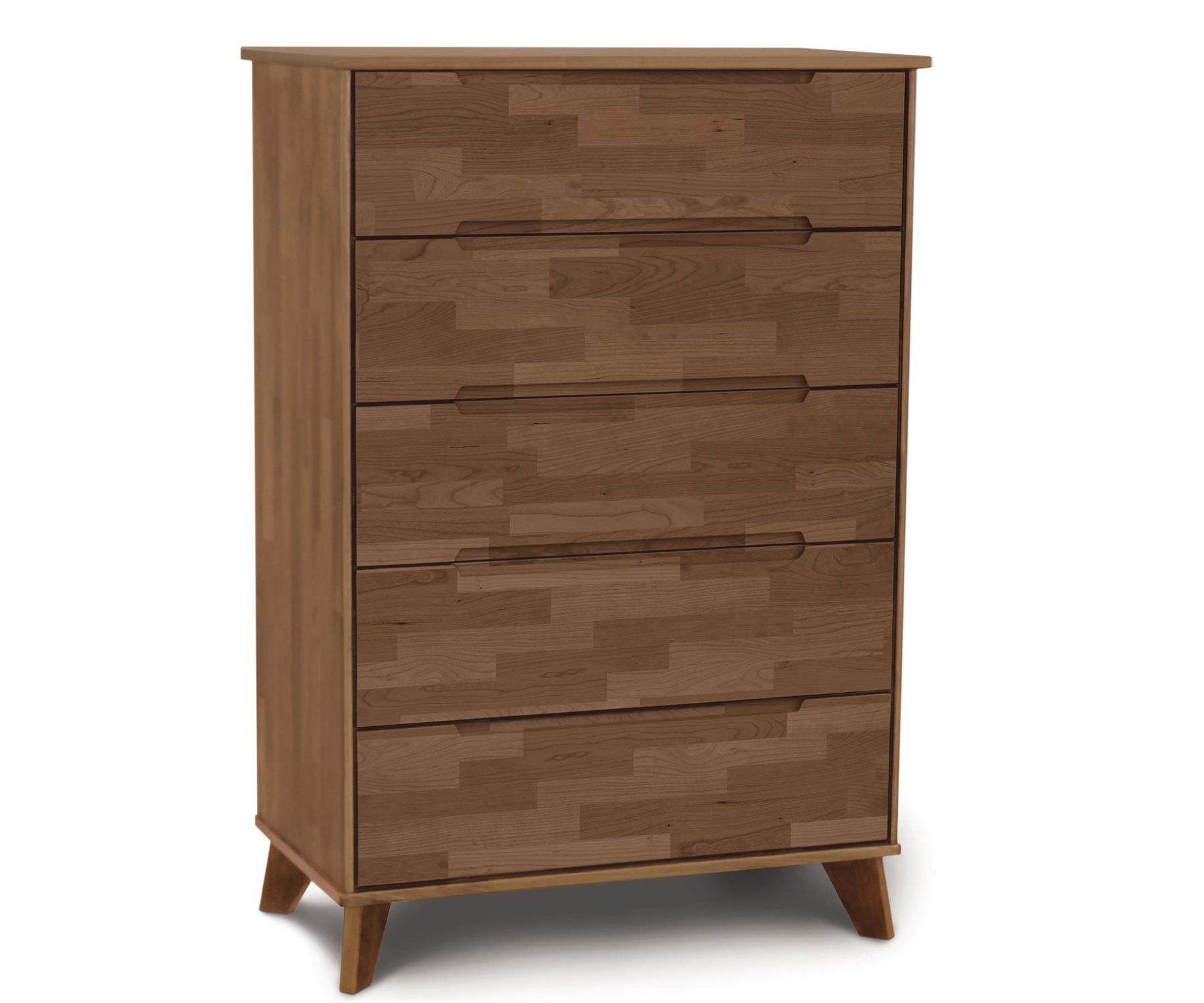 Linn 5-Drawer Wide in Saddle Cherry