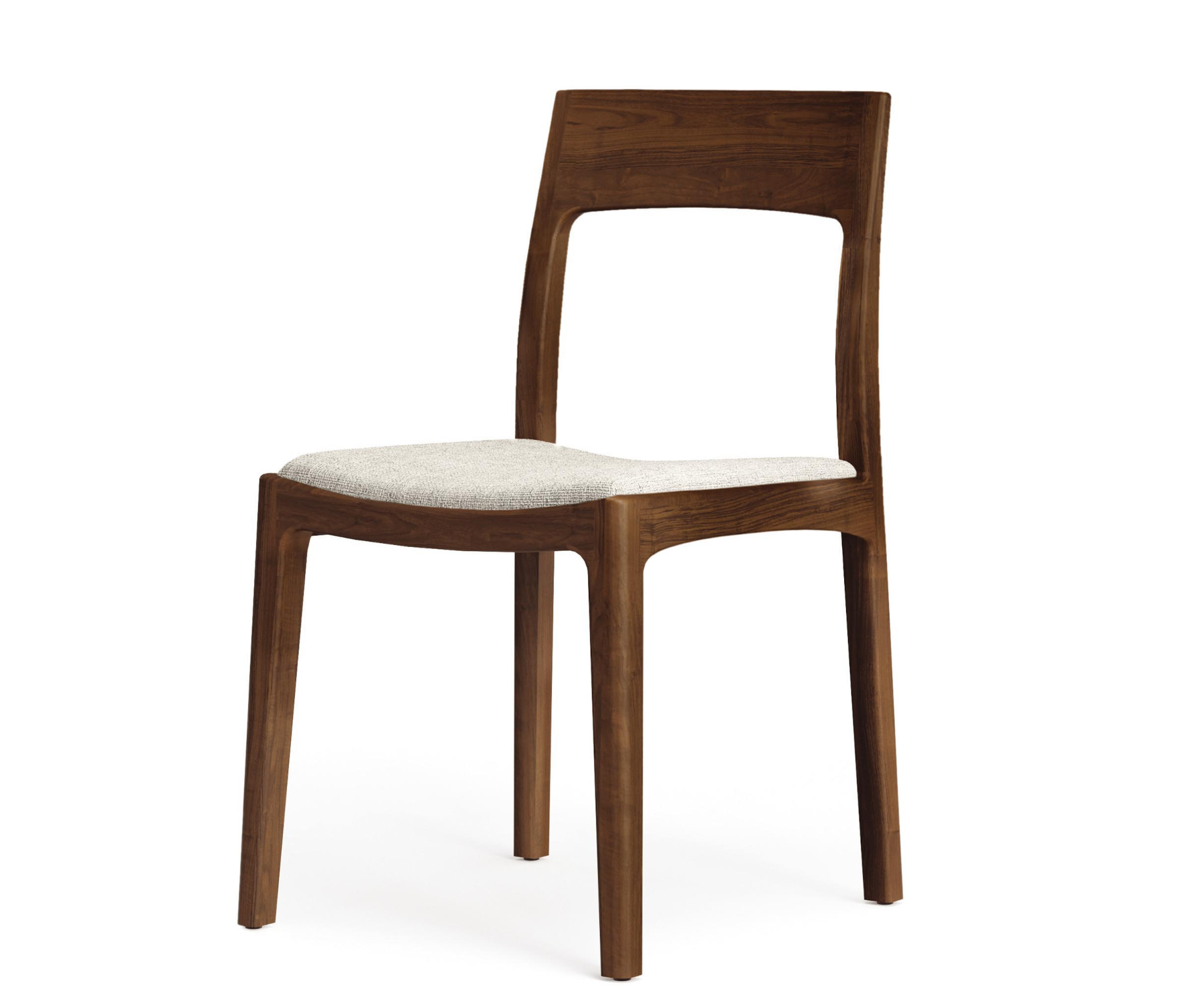 Lisse Upholstered Chair in Walnut