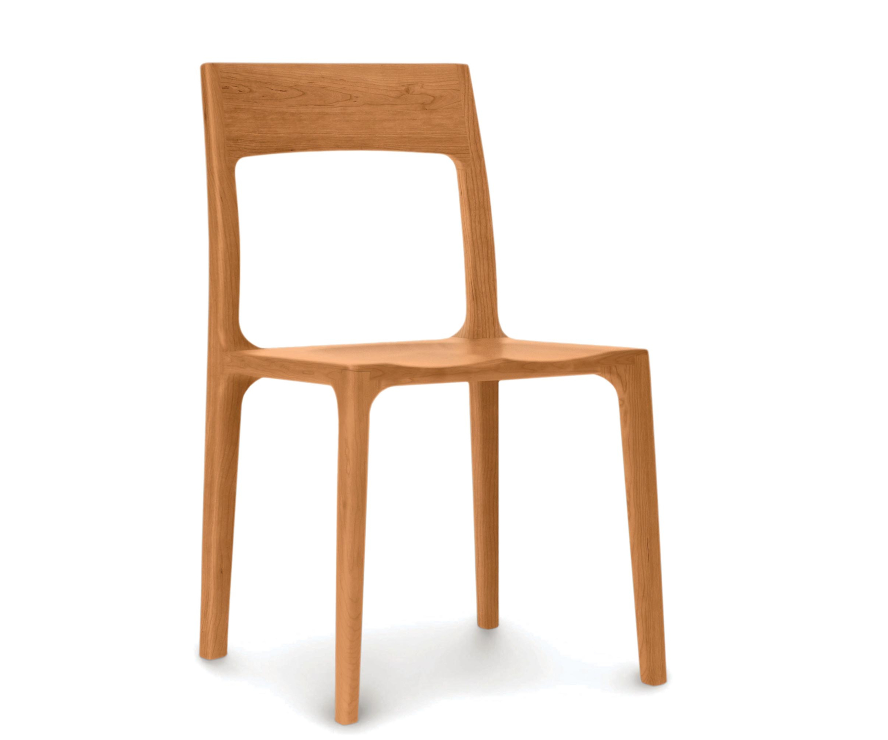 Lisse Wood Seat Chair in Cherry