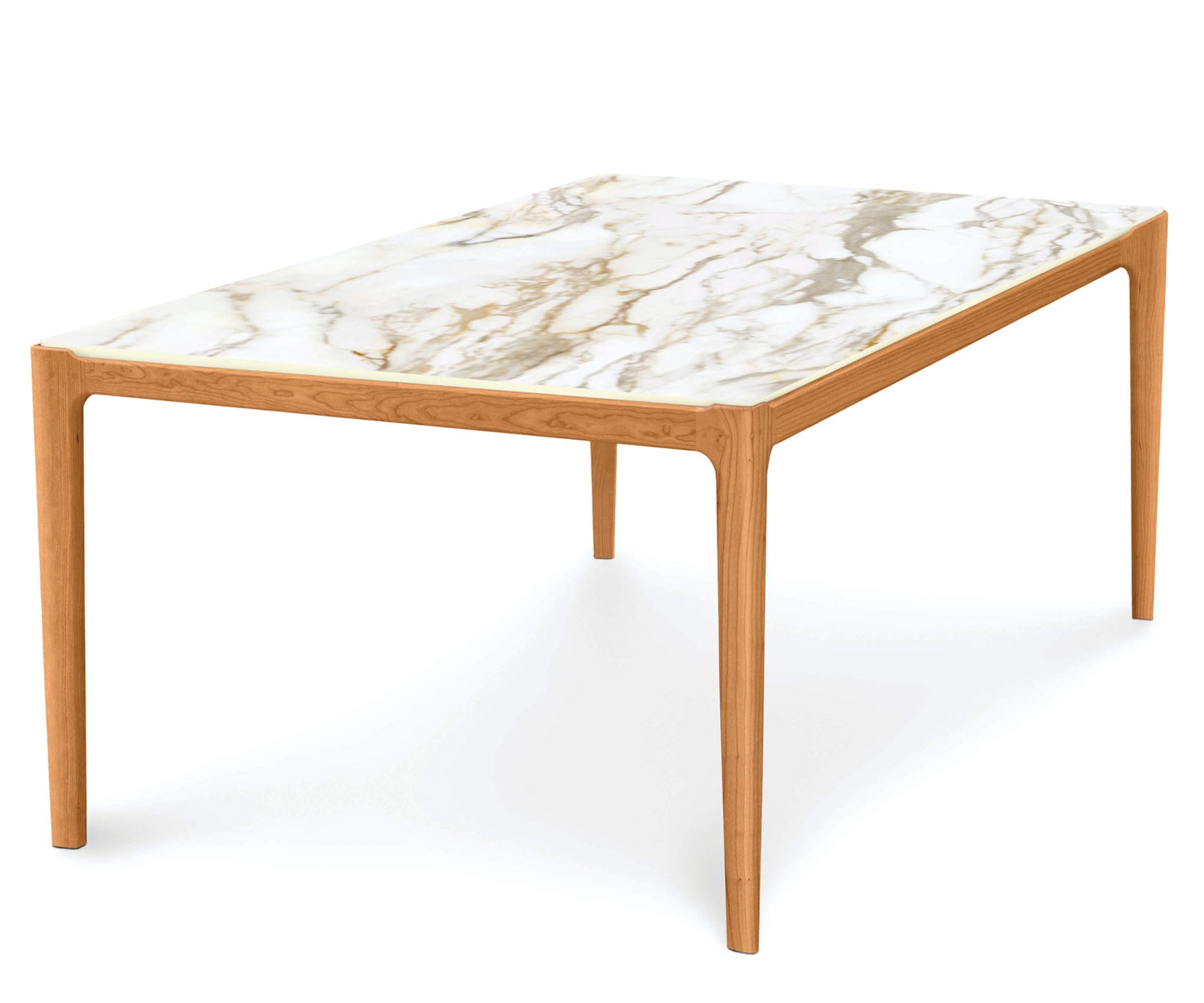 Lisse Cherry Table with Macchia Vecchia Sintered Stone Top