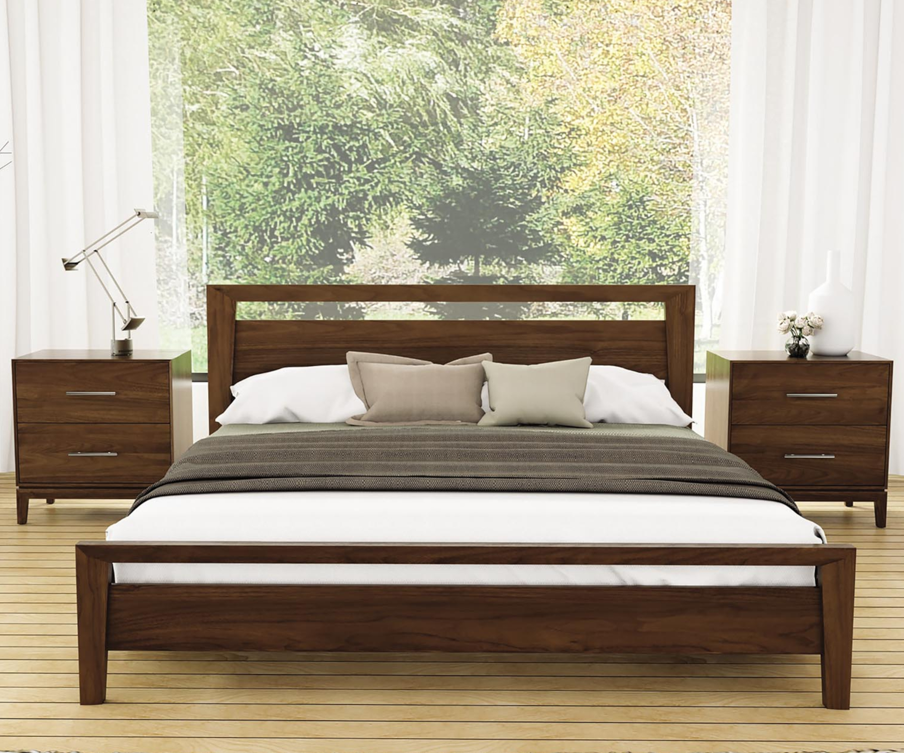 Mansfield Bedroom Collection in Walnut