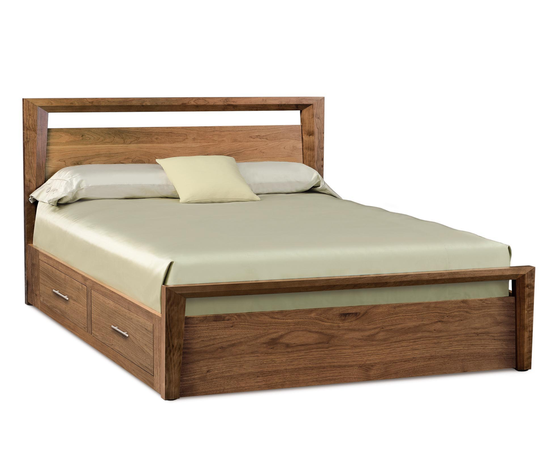 Mansfield Storage Bed in Walnut with 40" Headboard