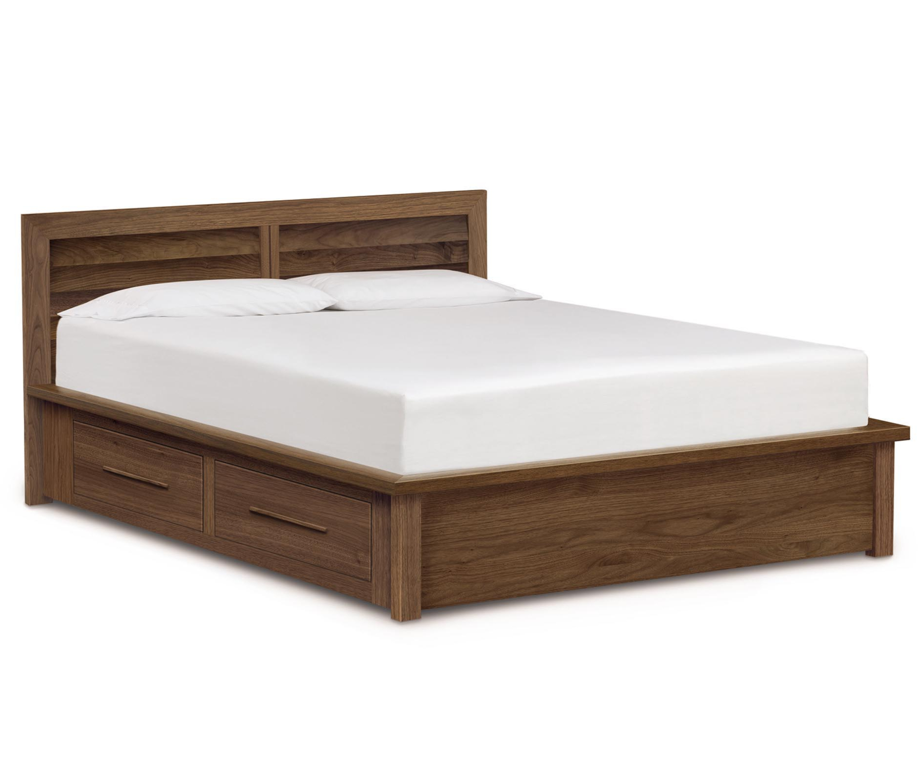 Moduluxe 35" Clapboard Storage Bed in Walnut