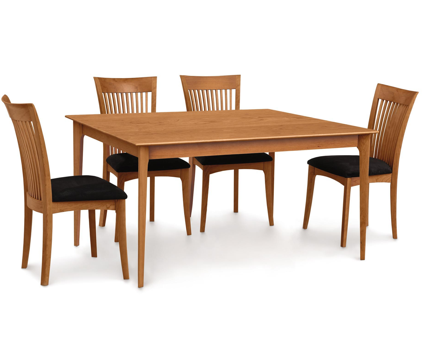 Sarah 40" x 60" Fixed Top Table with Sarah Chairs in Cherry