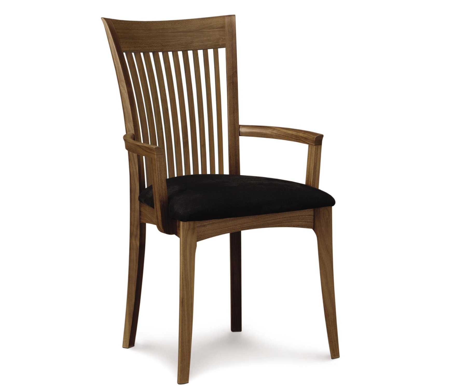 Sarah Upholstered Arm Chair in Walnut