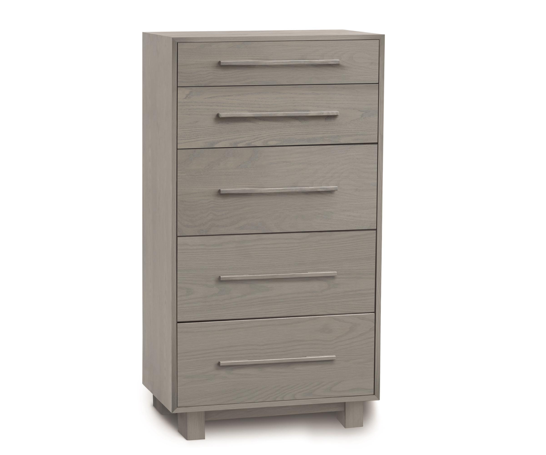 Sloane 5-Drawer Narrow Chest in Weathered Oak