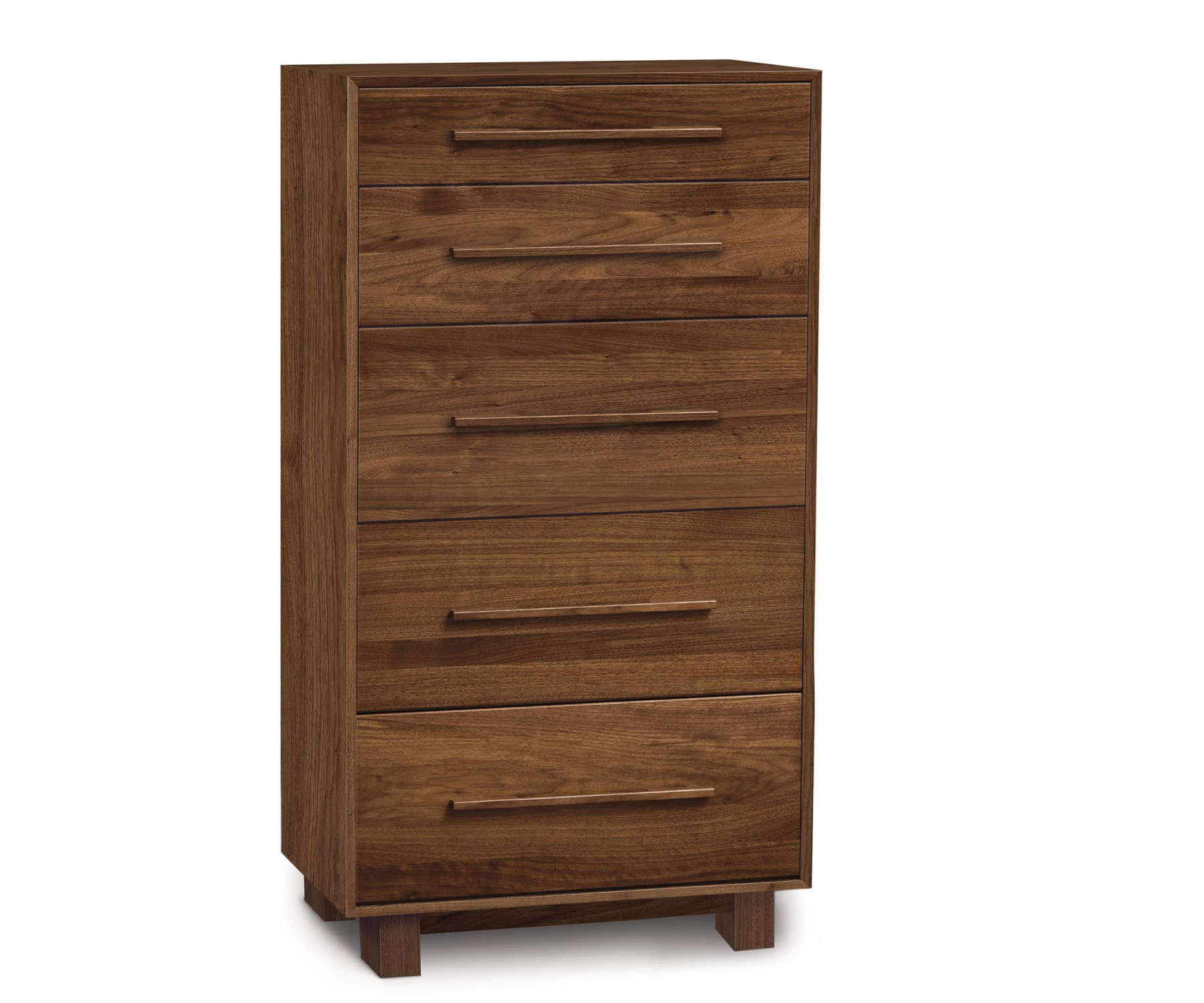 Sloane 5-Drawer Narrow Chest in Walnut