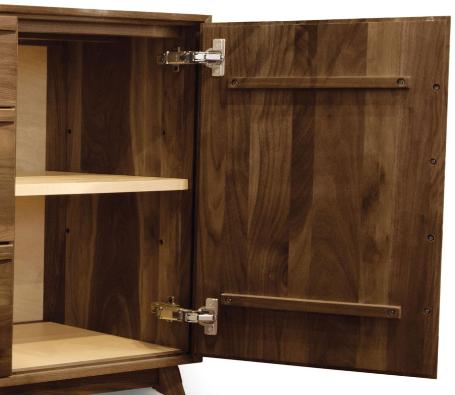 Walnut Buffet interior
