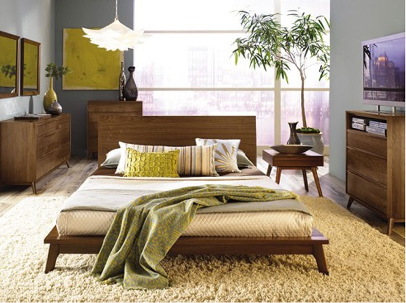 Catalina Bedroom Collection in Walnut