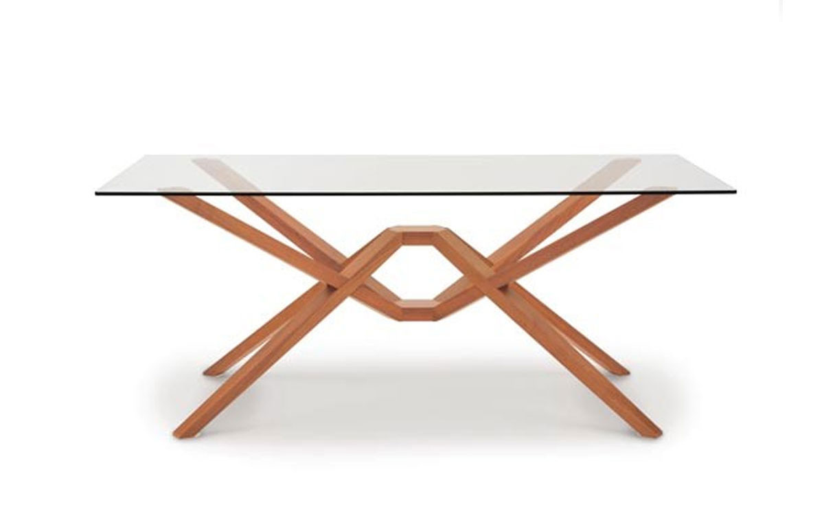 Copeland Exeter Rectangular Glass Fixed Top Table