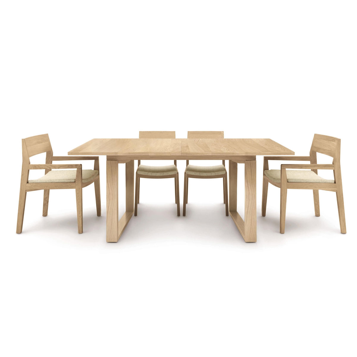 Copeland Iso 42" x 72" Extension Dining Table setting