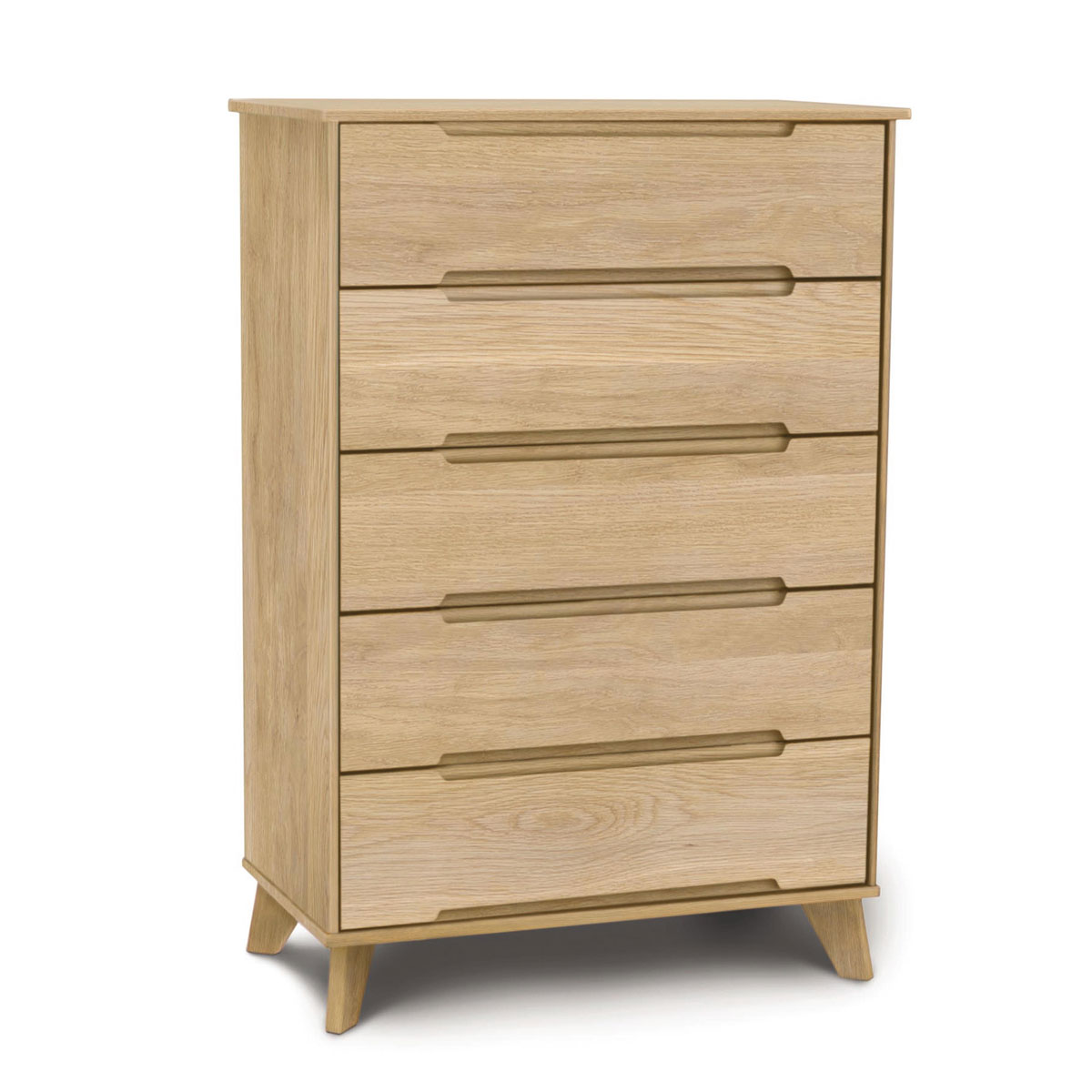 Copeland Linn Five Drawer Chest in Oak