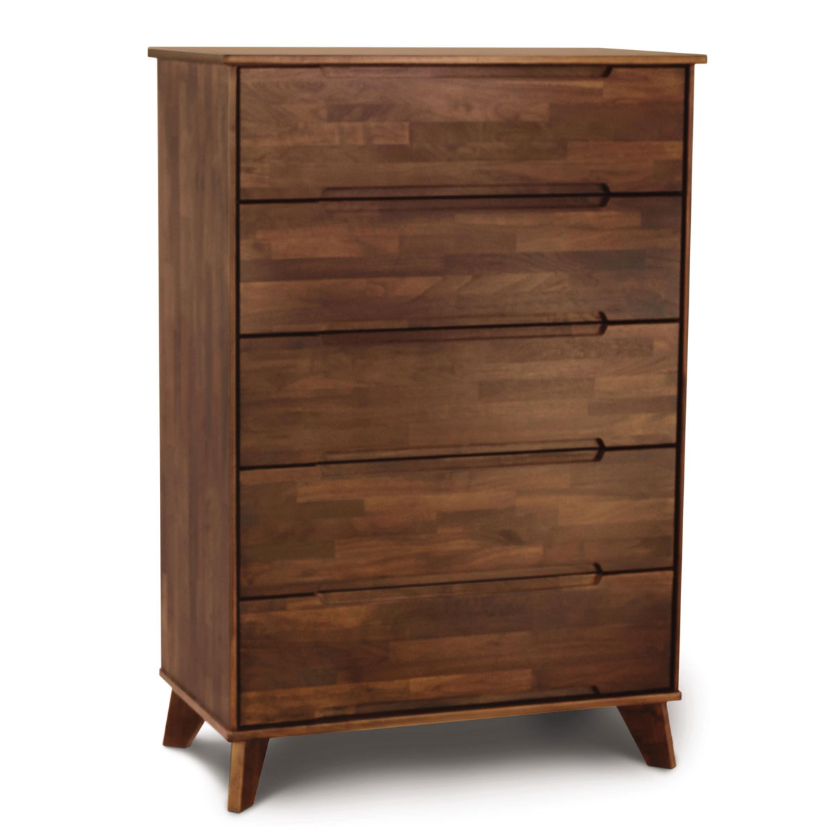 Copeland Linn Five Drawer Chest in Walnut