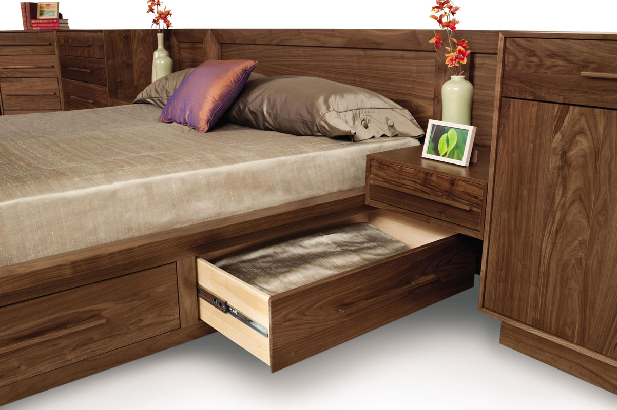 Moduluxe Storage Bed with Drawer Open