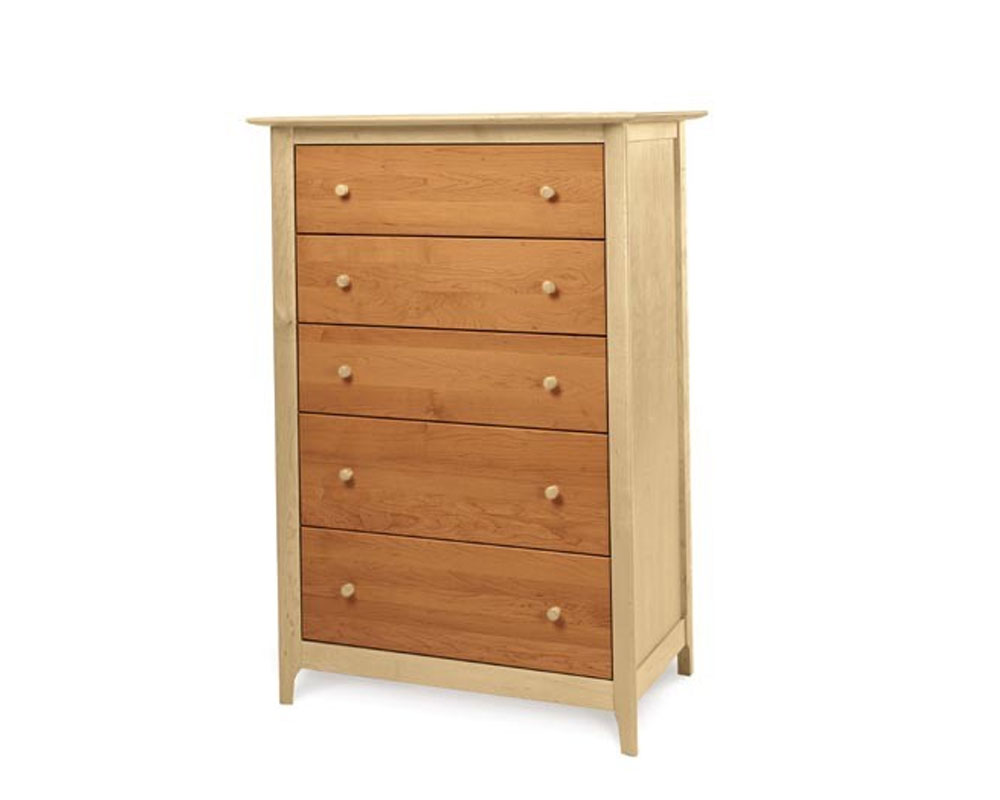 Copeland Sarah 5 Drawer Chest in Cherry/Maple 