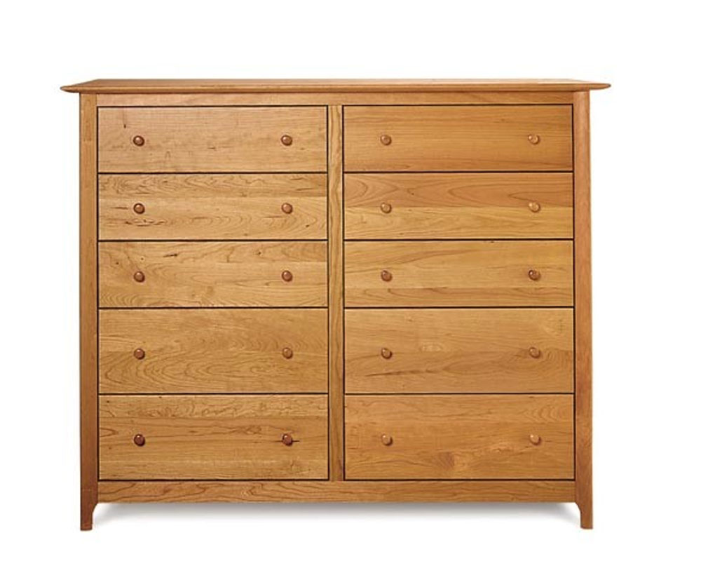 Copeland Sarah 10 Drawer Dresser in Cherry  