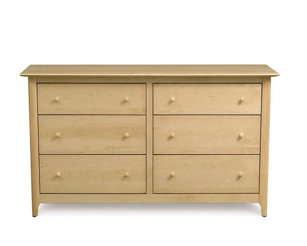 Copeland Sarah 6 Drawer Dresser in Maple