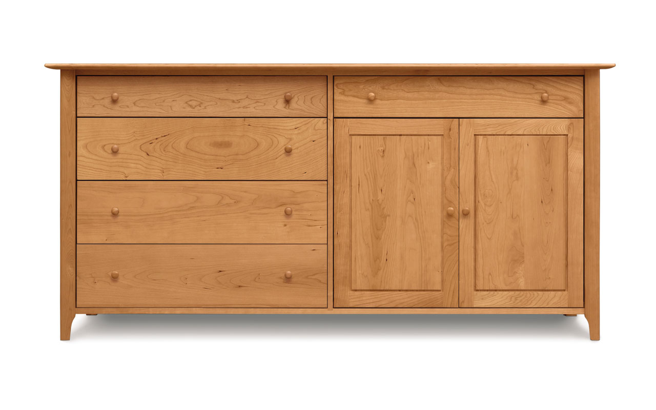 Copeland Sarah Buffet with 4 Drawers on Left, 1 Drawer Over 2 Doors on Right
